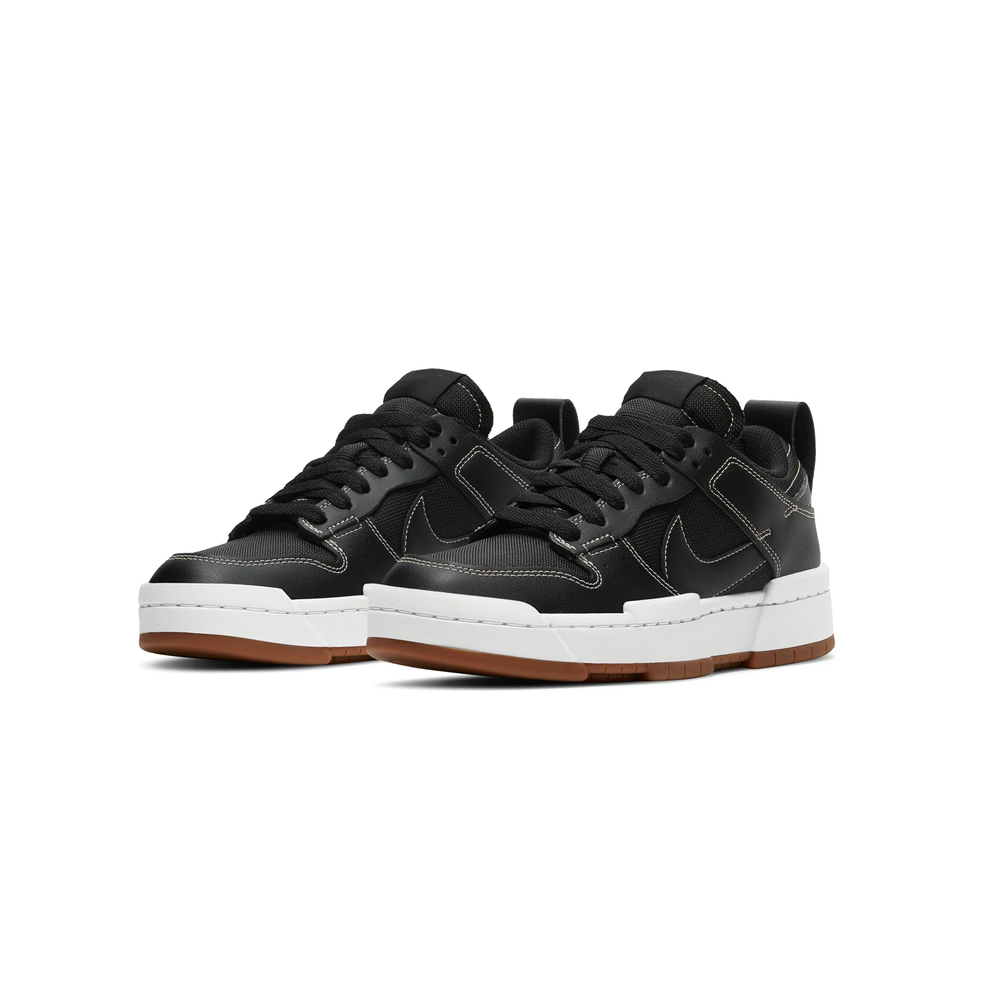 Nike Womens Dunk Low Disrupt 'Black Gum' Shoes - Image 2
