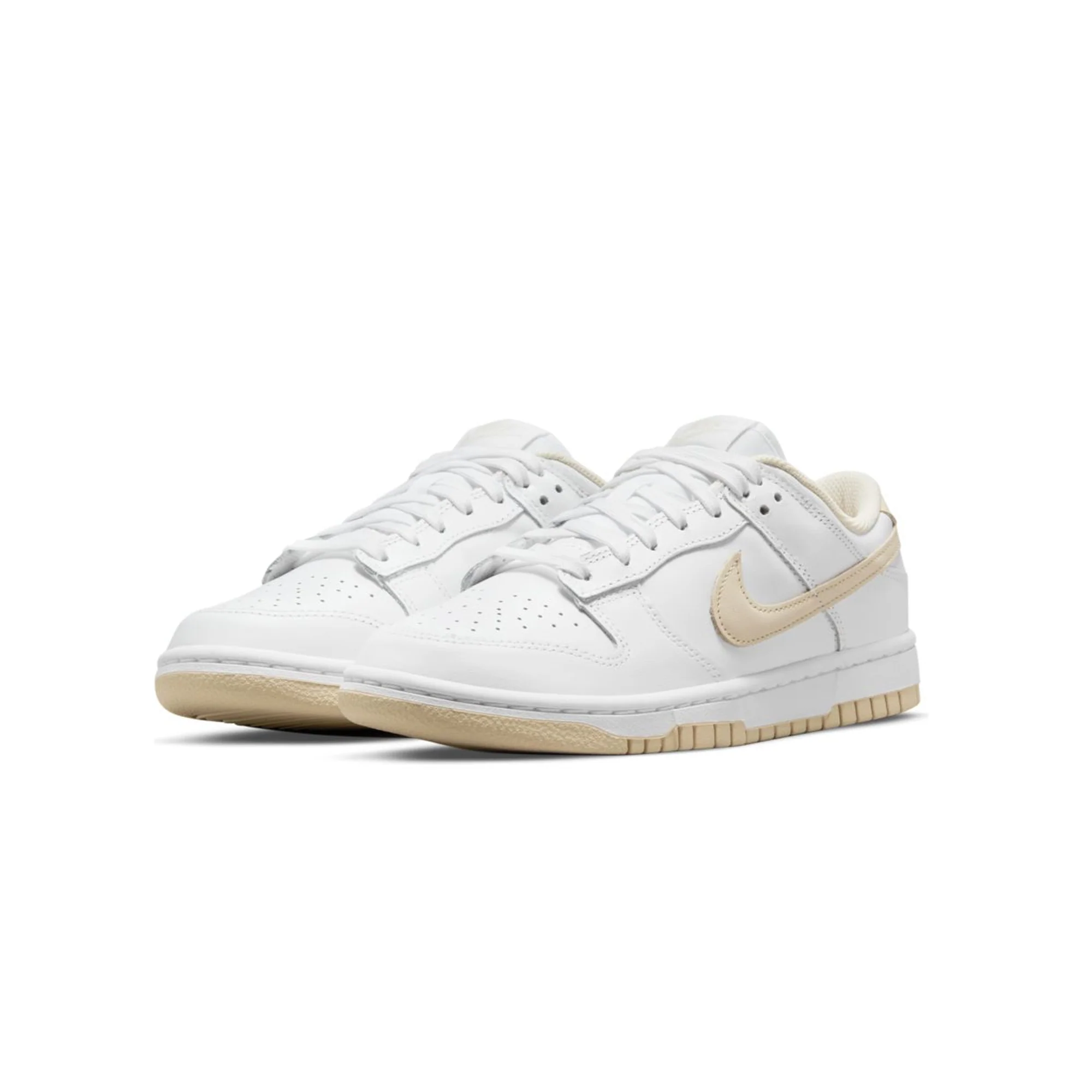 Nike Womens Dunk Low Pearl White Shoes - Image 2