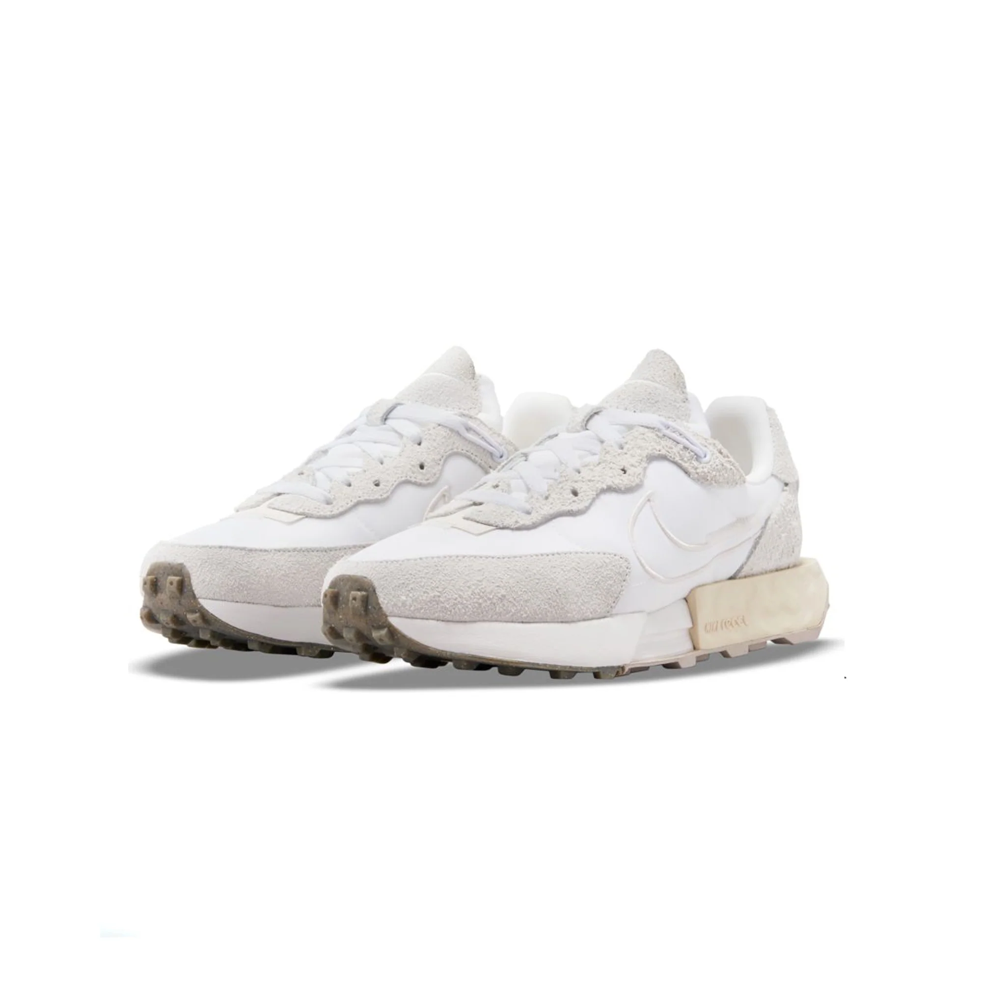 Nike Womens Fontanka Waffle Shoes 'White/Phantom' - Image 2