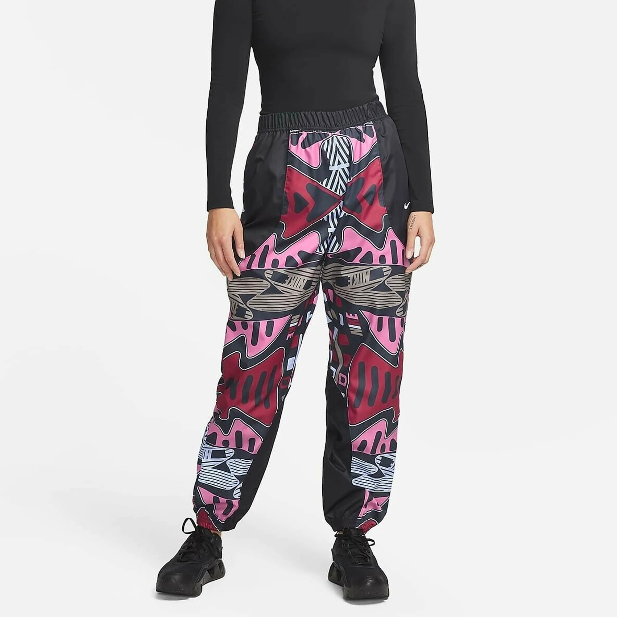 Nike Womens High Rise Woven Jogger Pants - Image 2
