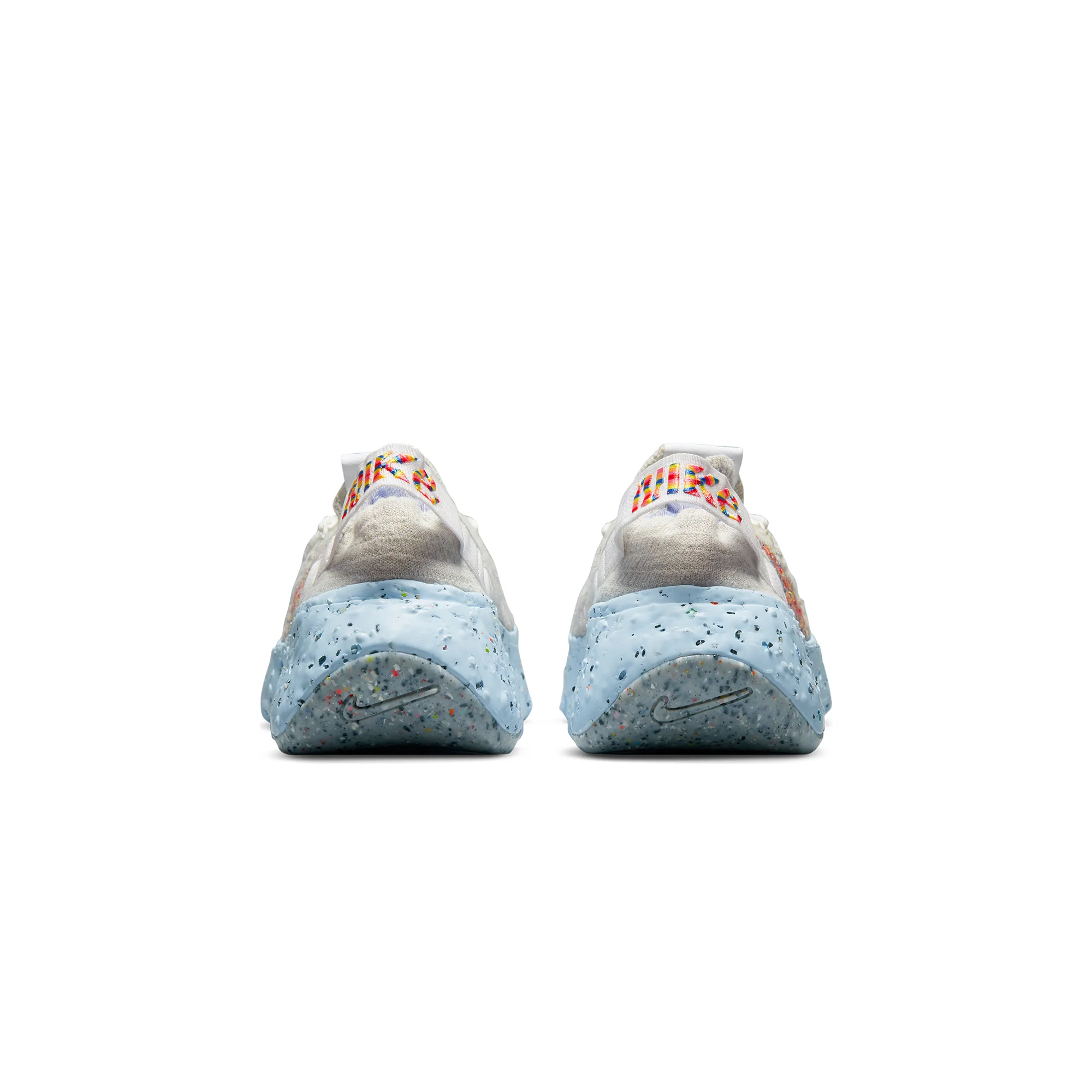 Nike Womens Space Hippie 04 Shoes Summit White/Multi-Color-Photon Dust - Image 3