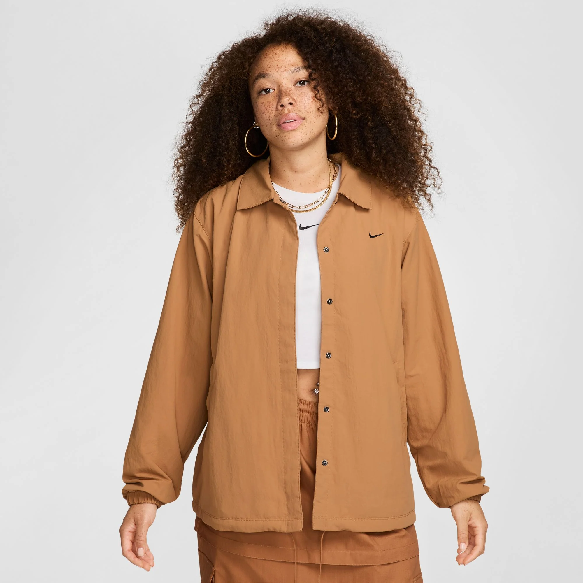 Nike Womens Oversized UV Woven Coaches' Jacket - Image 2