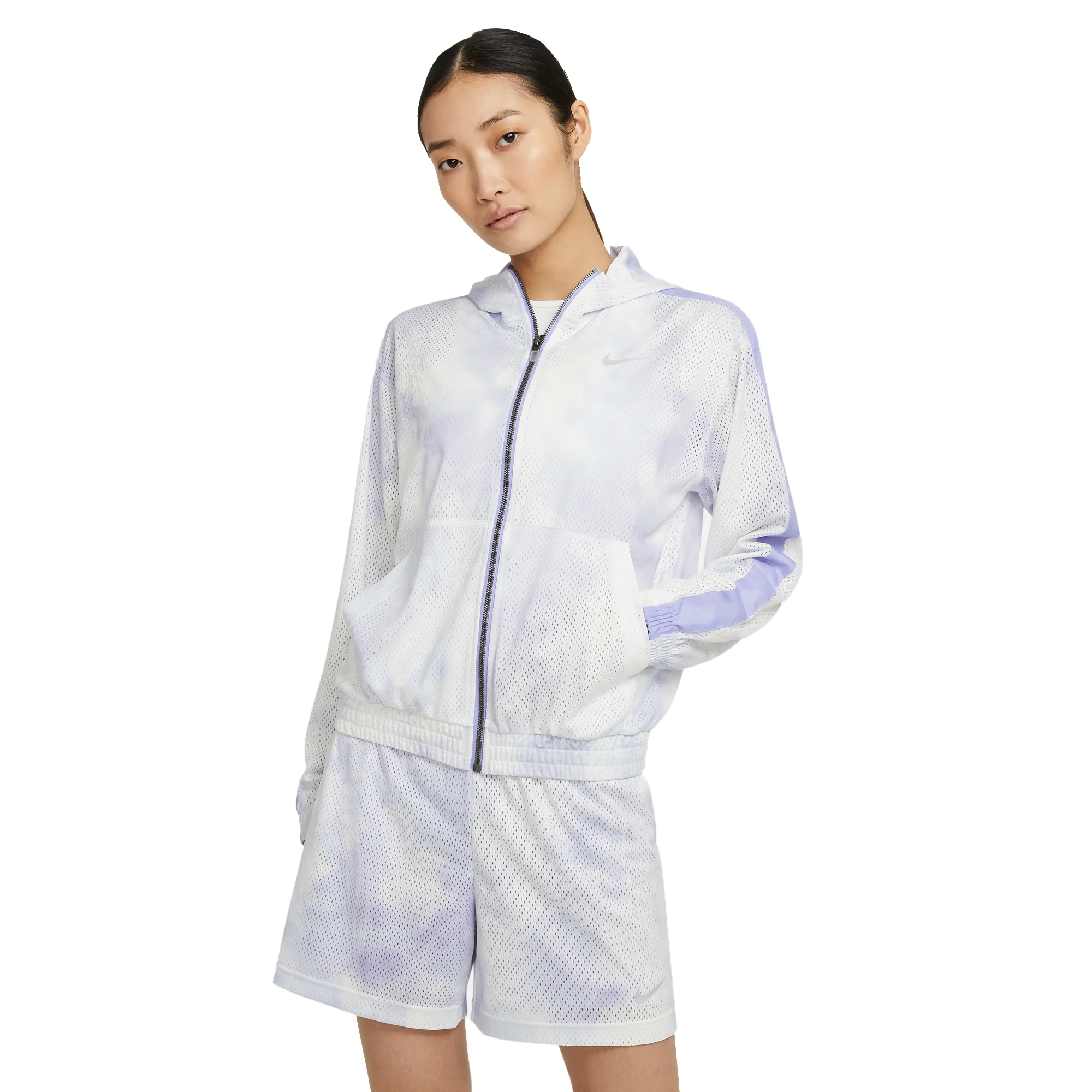 Nike Womens Sportswear Icon Clash Jacket 'Light Thistle' - Image 2