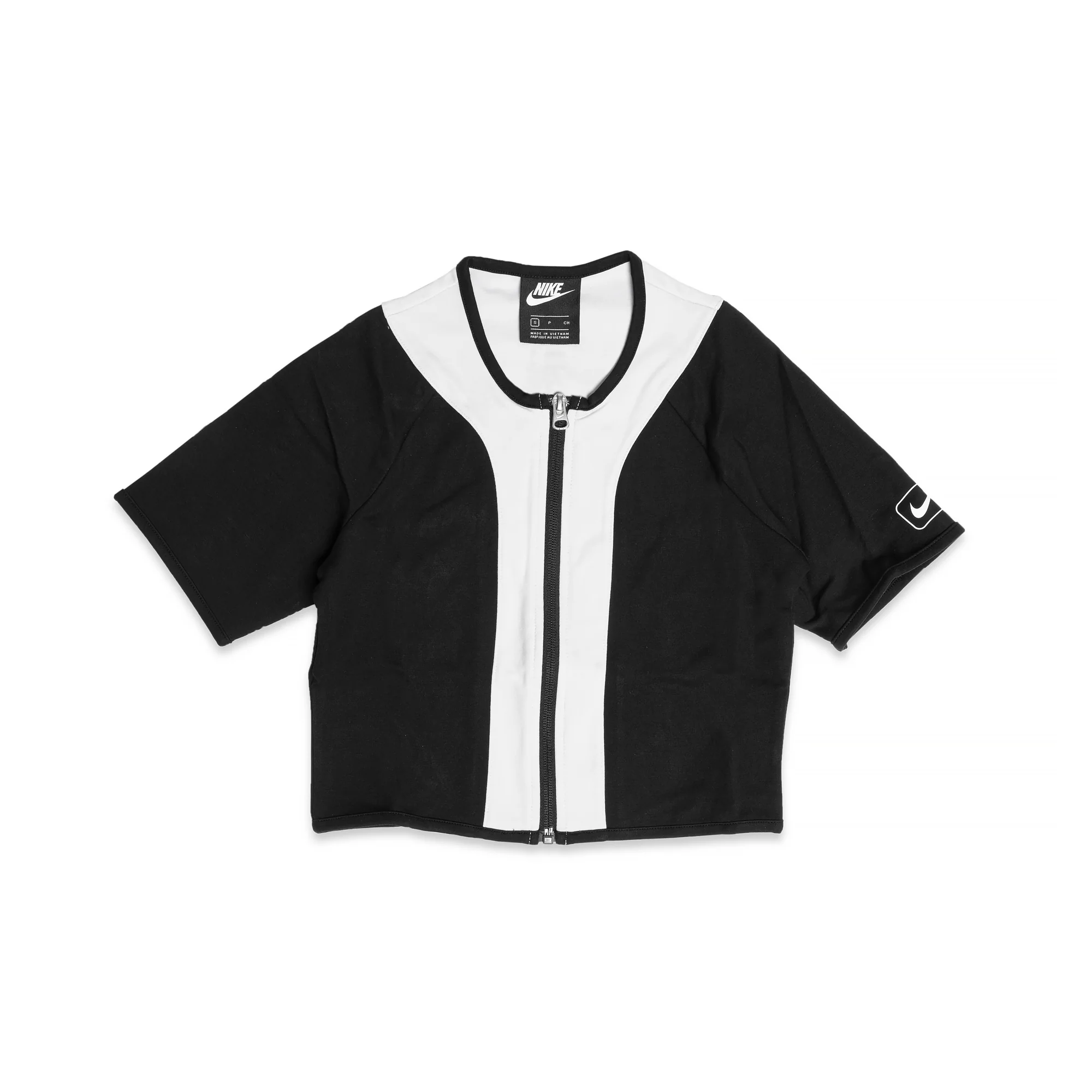 Nike Womens Sportswear Short Sleeve Top ' Black Pure Platinum'