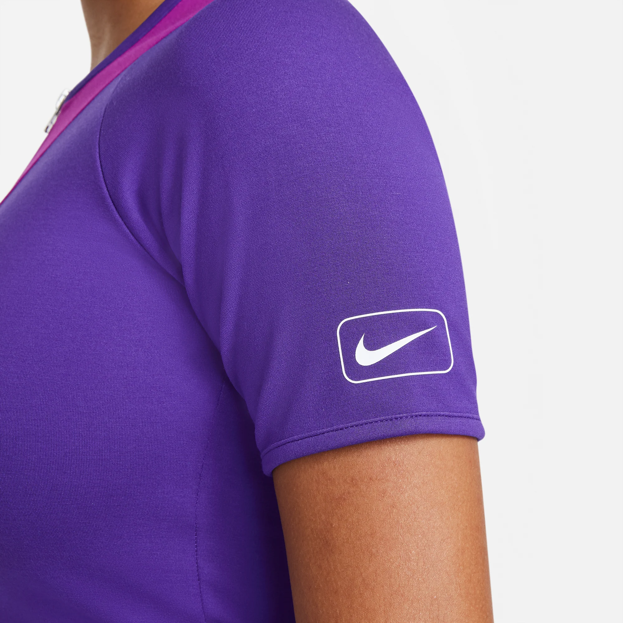 Nike Womens Sportswear Short Sleeve Top 'Court Purple' - Image 4