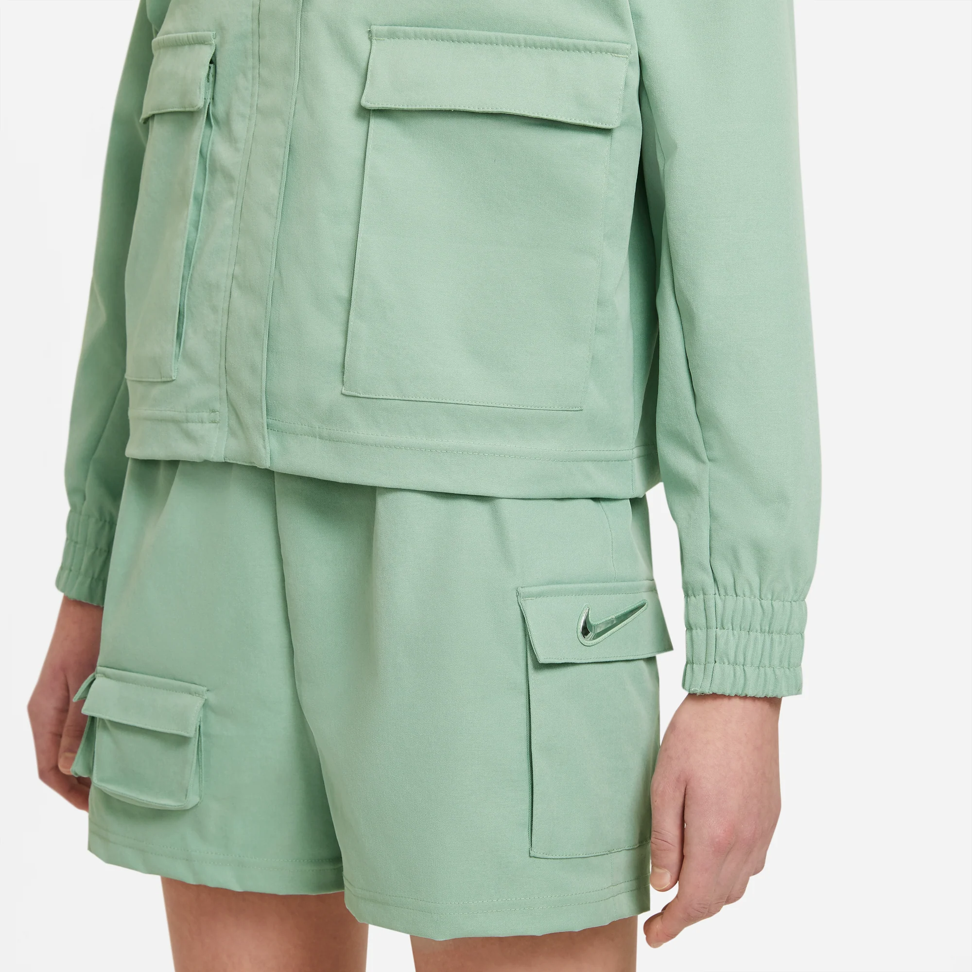 Nike Womens Sportswear Swoosh Jacket 'Steam' - Image 5