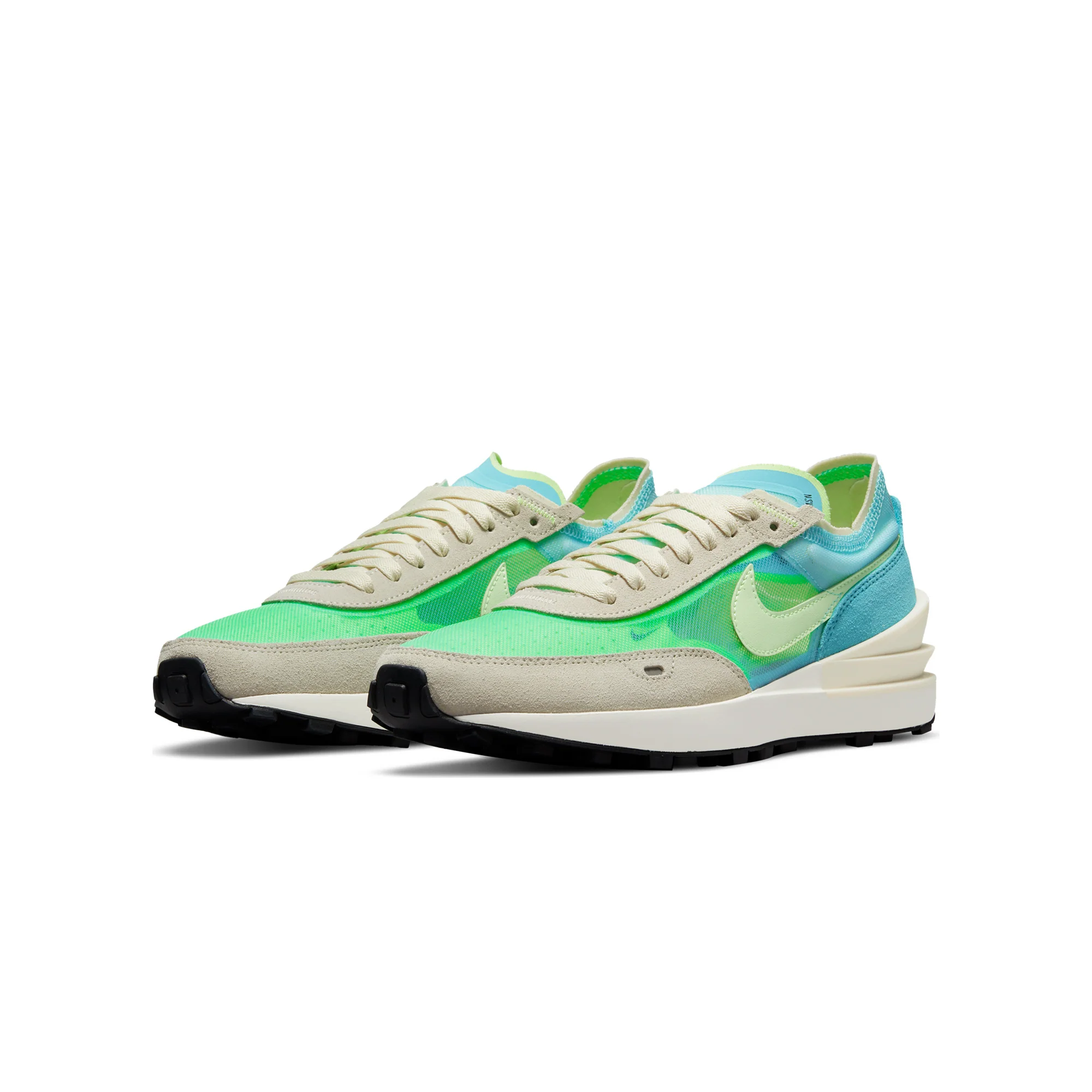 Nike Womens Waffle One Shoes 'Bleached Aqua' - Image 2