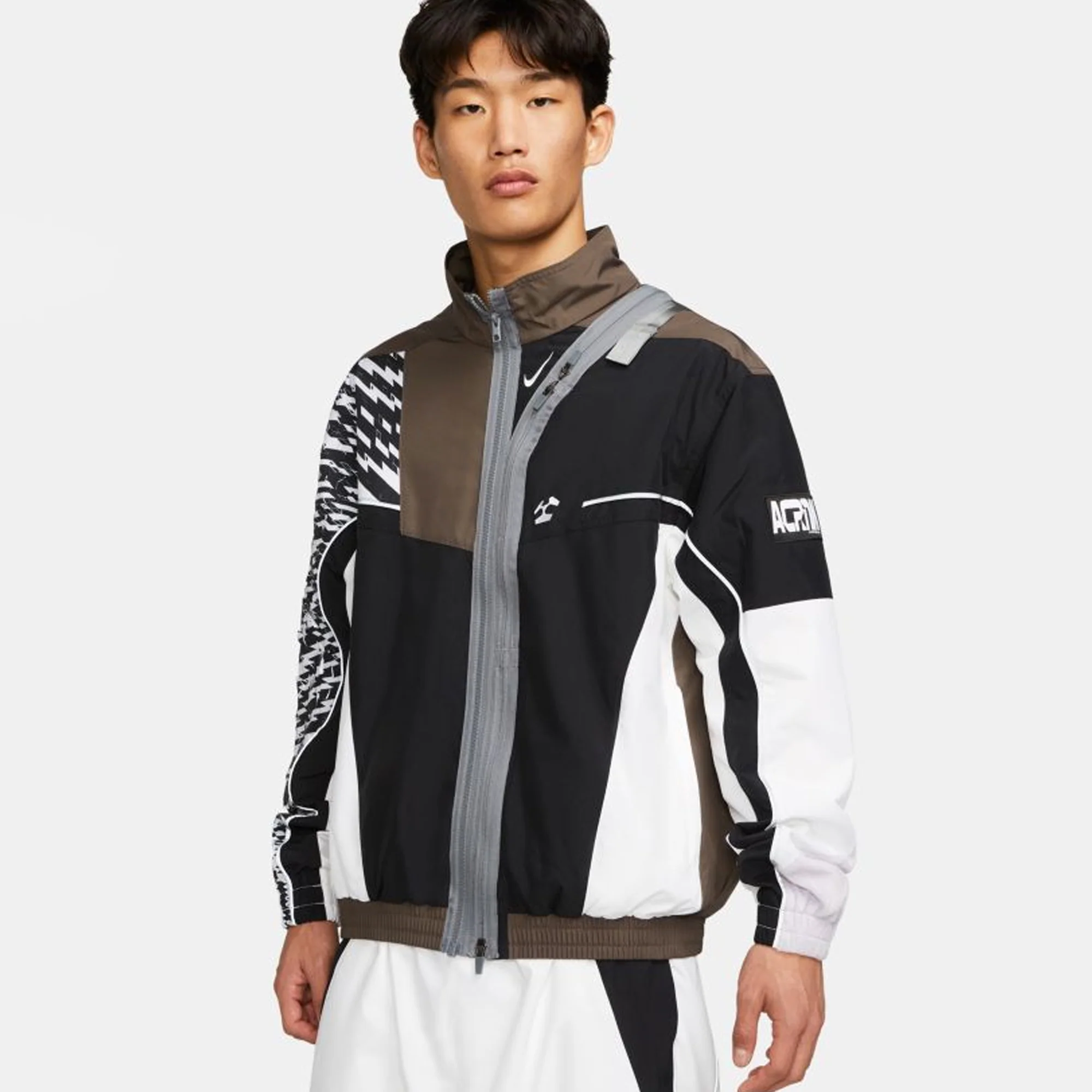 Nike Mens NRG Woven Jacket 'White/Multi' - Image 3