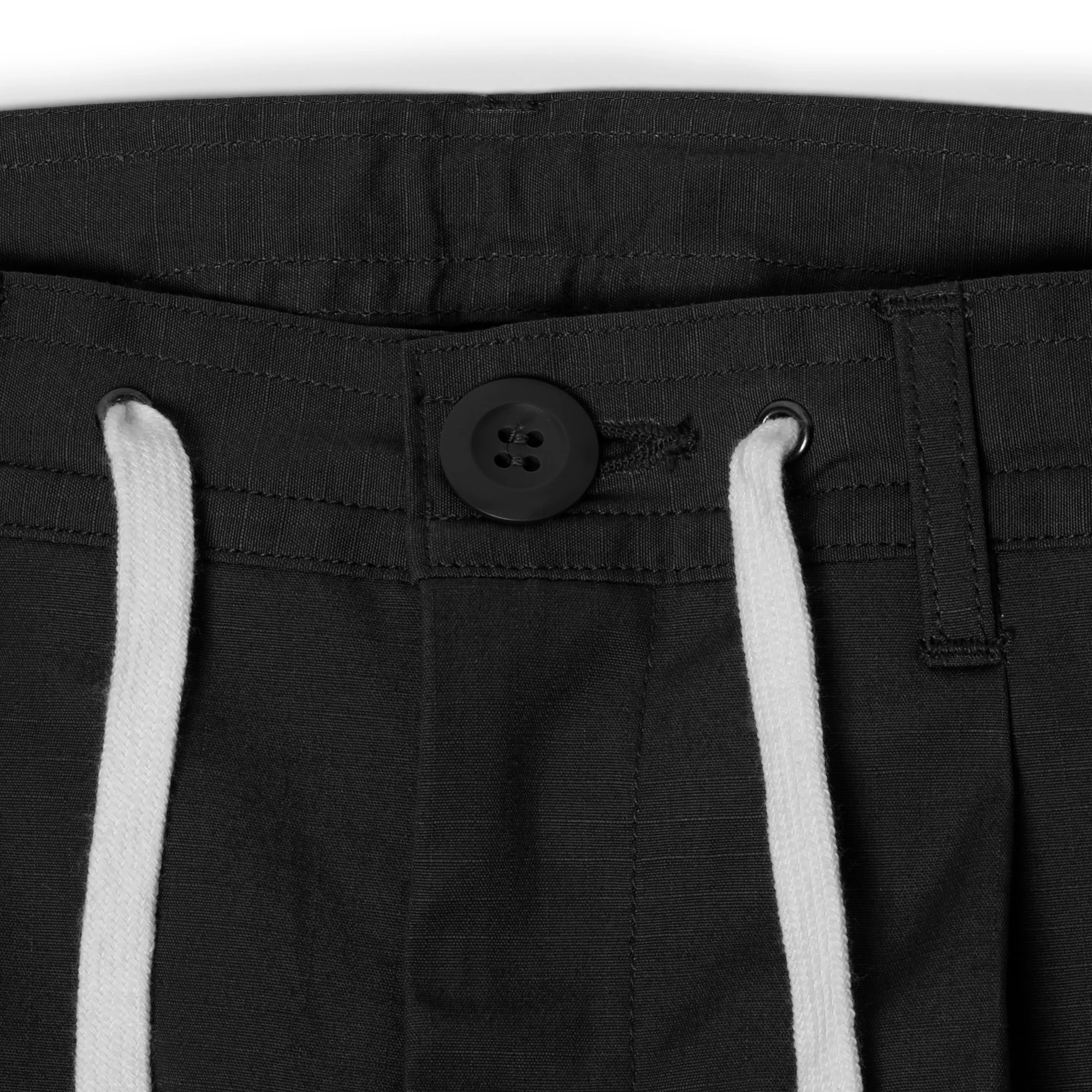 Number (N)ine 'Black' Cotton Ripstop Trousers - Image 3