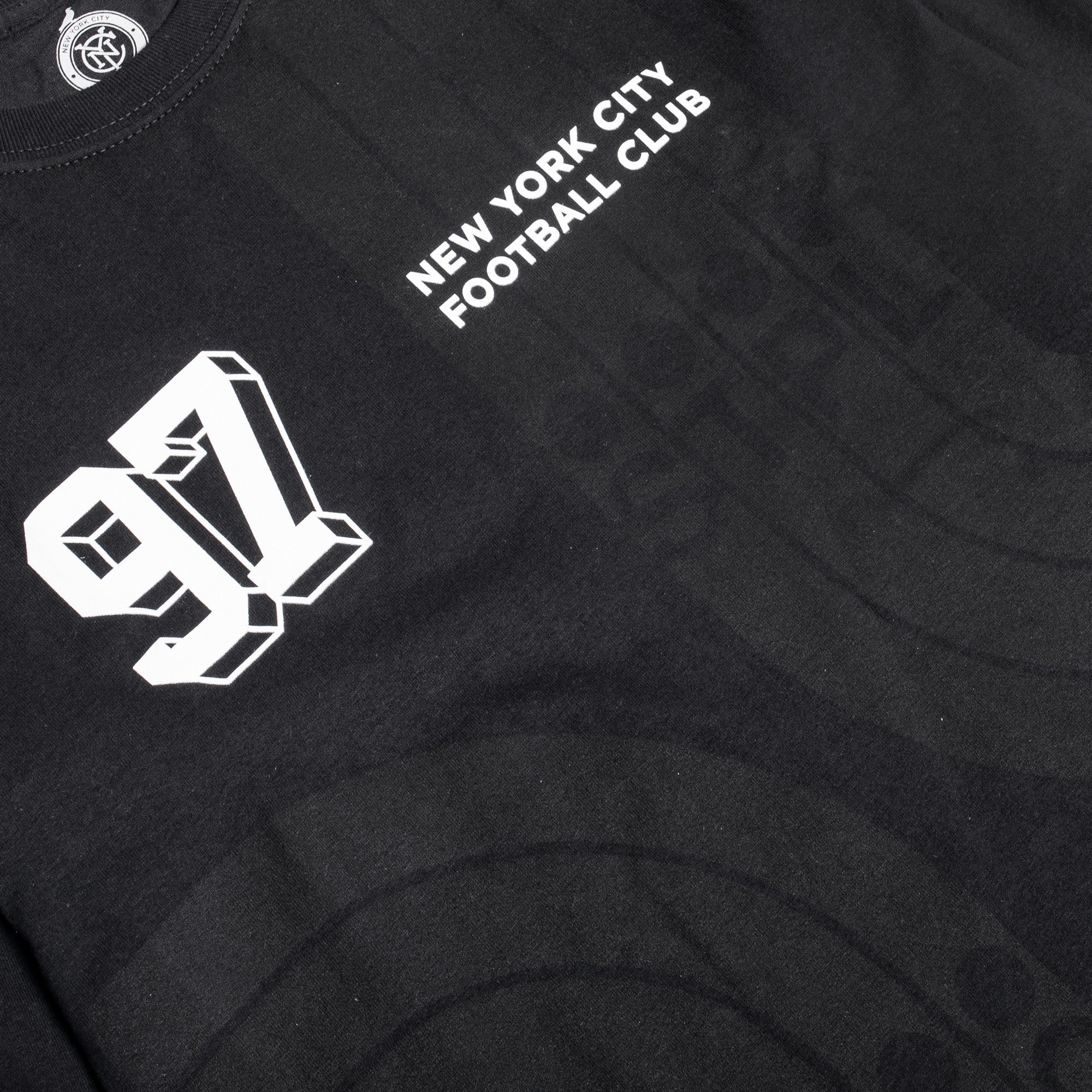 NYCFC x Staples Mens LS Tee 'Black' - Image 3