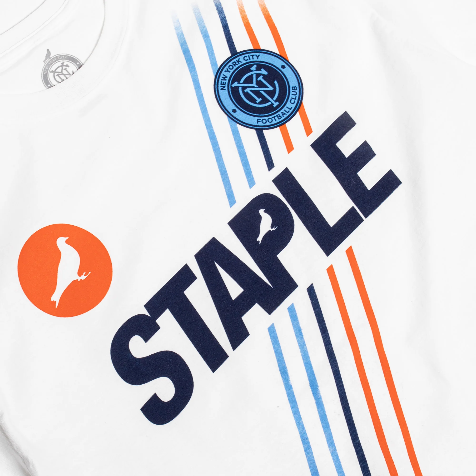 NYCFC x Staple Mens SS Tee 'White' - Image 3