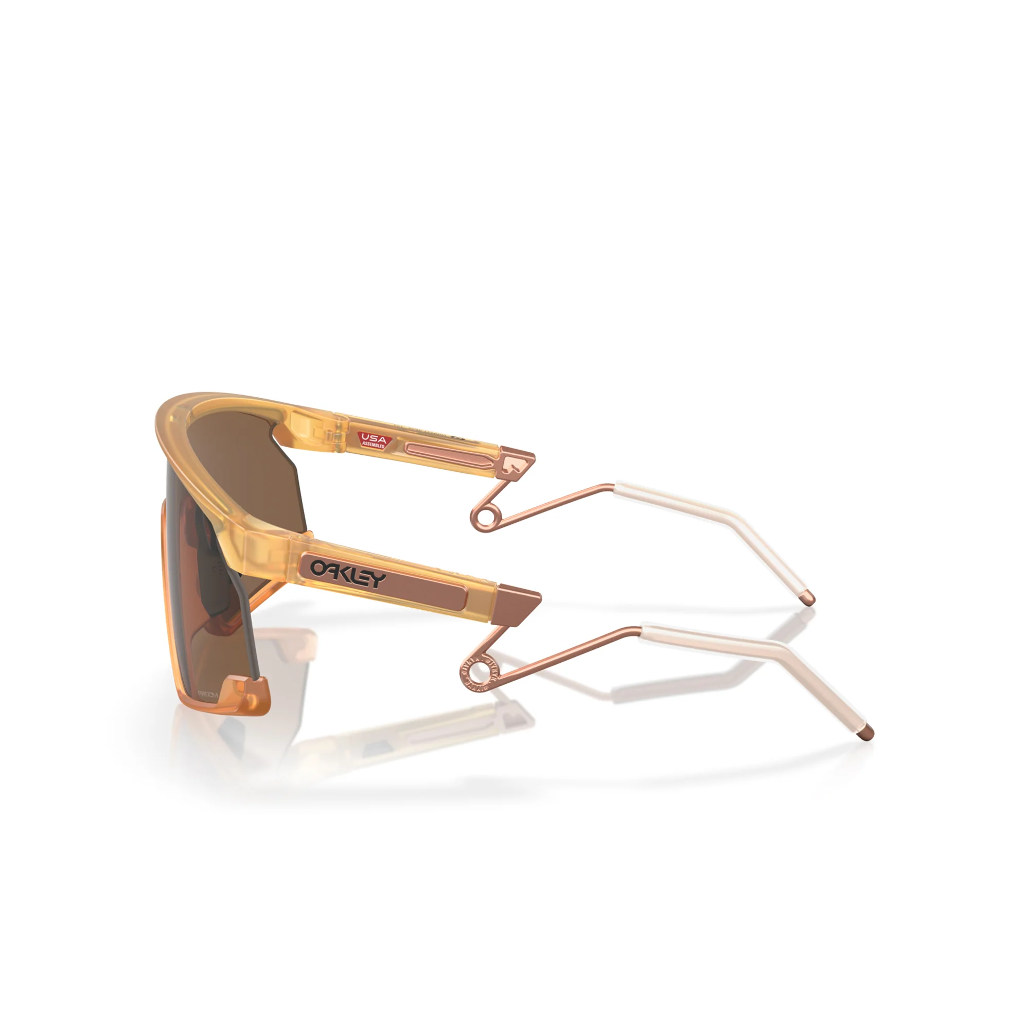 Oakley BXTR Metal Matte Light Curry W/ Prizm Bronze Sunglasses - Image 3
