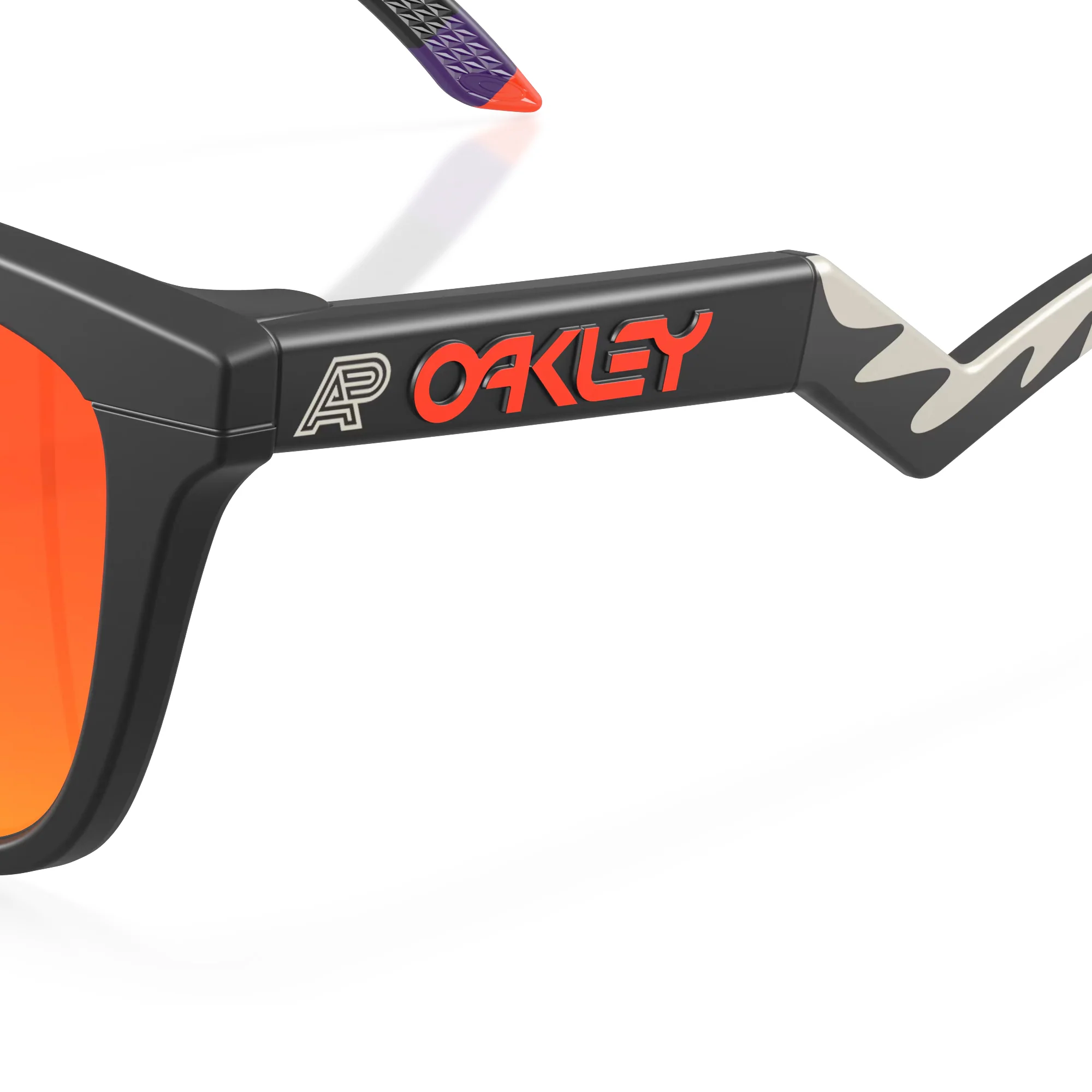 Oakley Frogskins Hybrid Matte Black W/ Prizm Ruby Sunglasses - Image 4