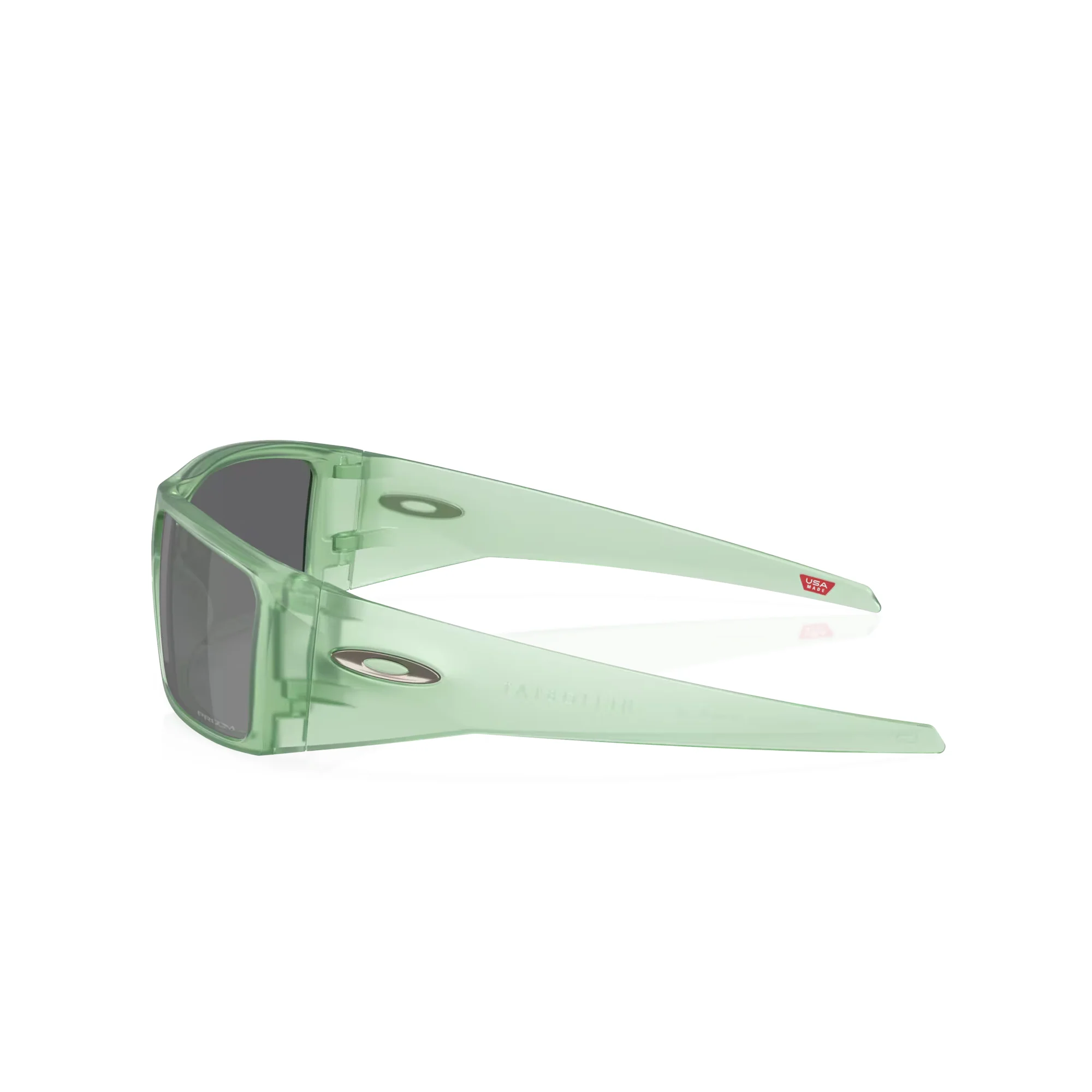 Oakley Heliostat Matte Trans Jade W/ Prizm Black Sunglasses - Image 3