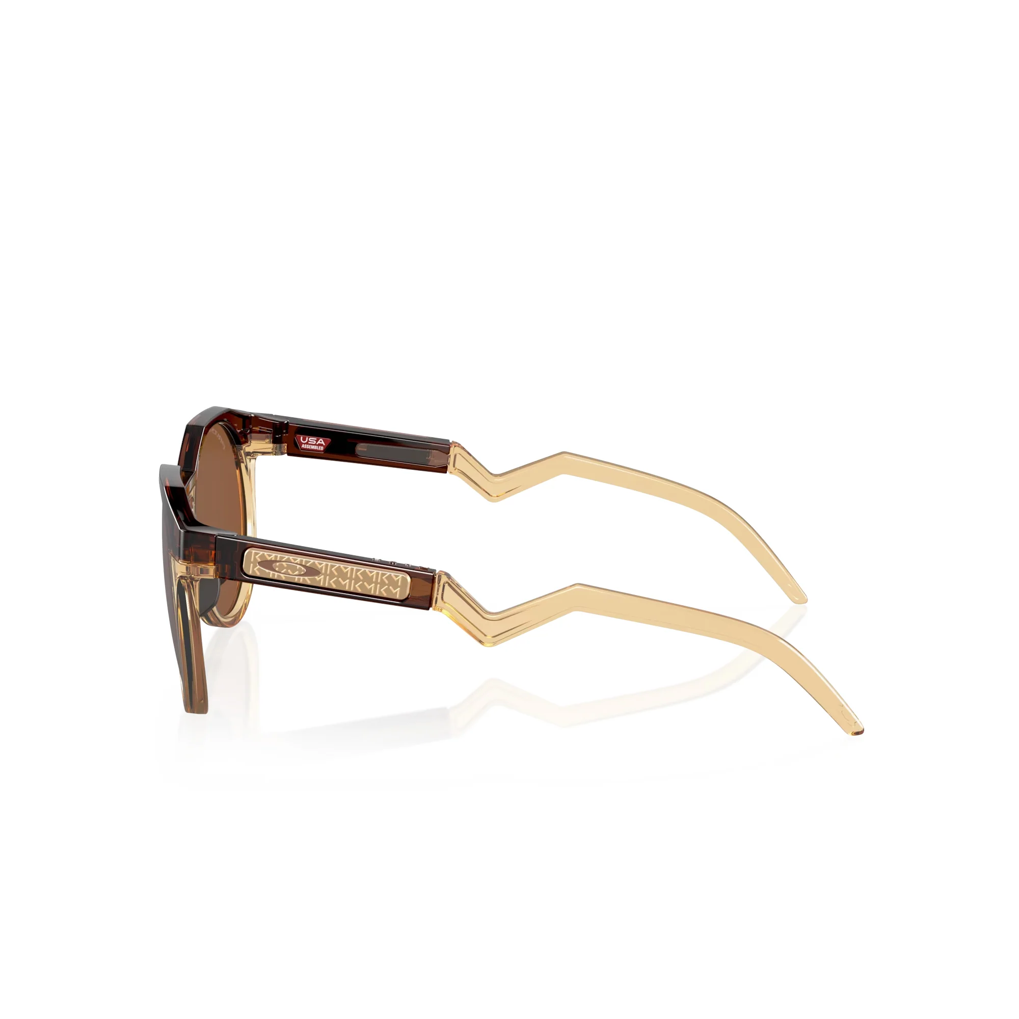 Oakley Kylian Mbappé HSTN Dark Amber Light Curry W/ Prizm Tungsten Sunglasses - Image 3