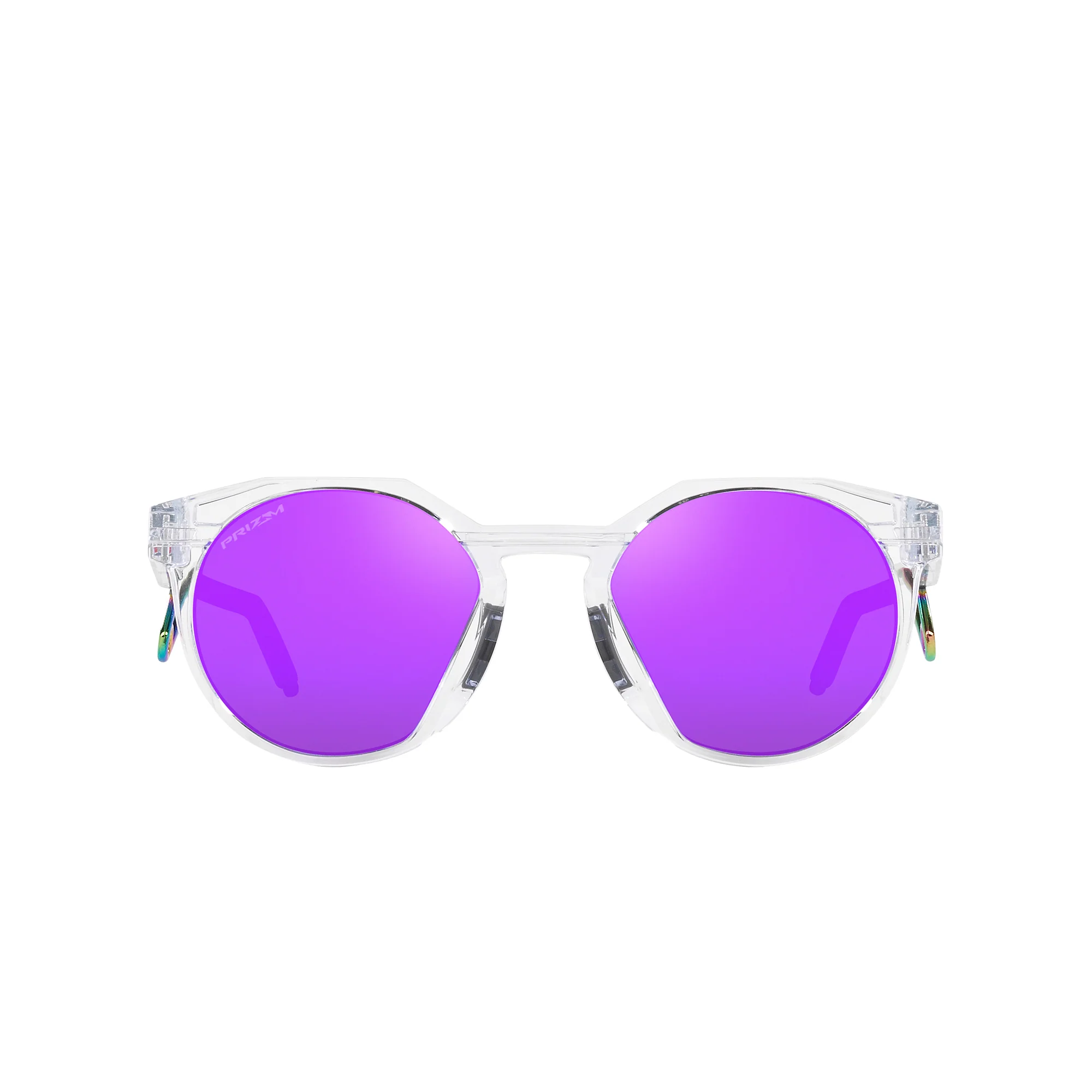 Oakley HSTN Metal Matte Clear W/ Prizm Violet Sunglasses