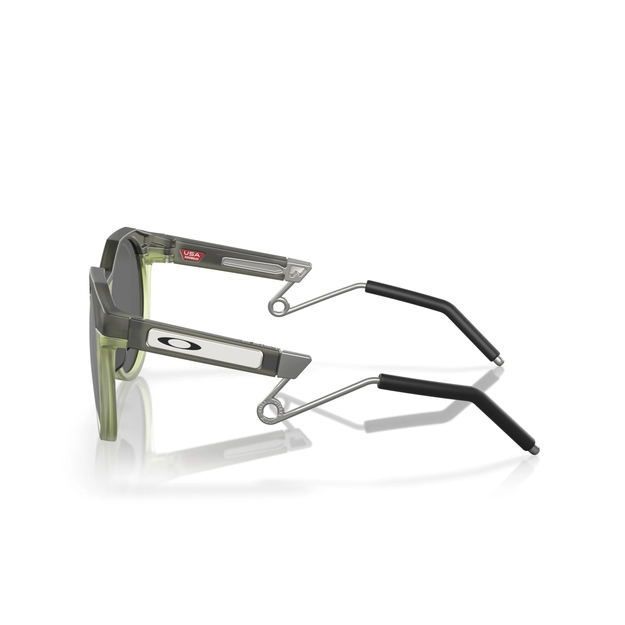 Oakley HSTN Metal Matte Olive Ink W/ Prizm Black Sunglasses - Image 3