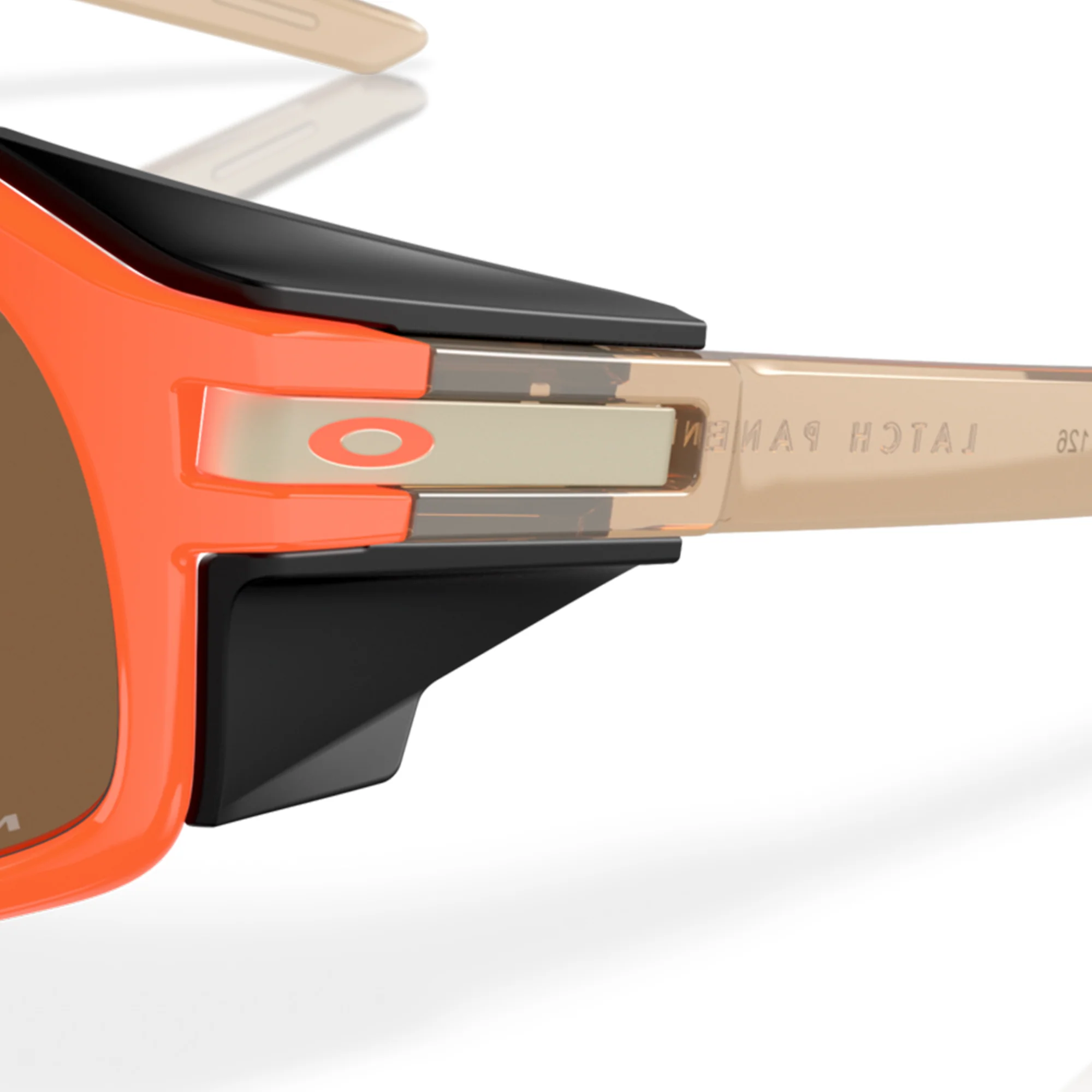 Oakley Latch Panel NeonOrng/Sepia w/Prizm Brnz Sunglasses - Image 4