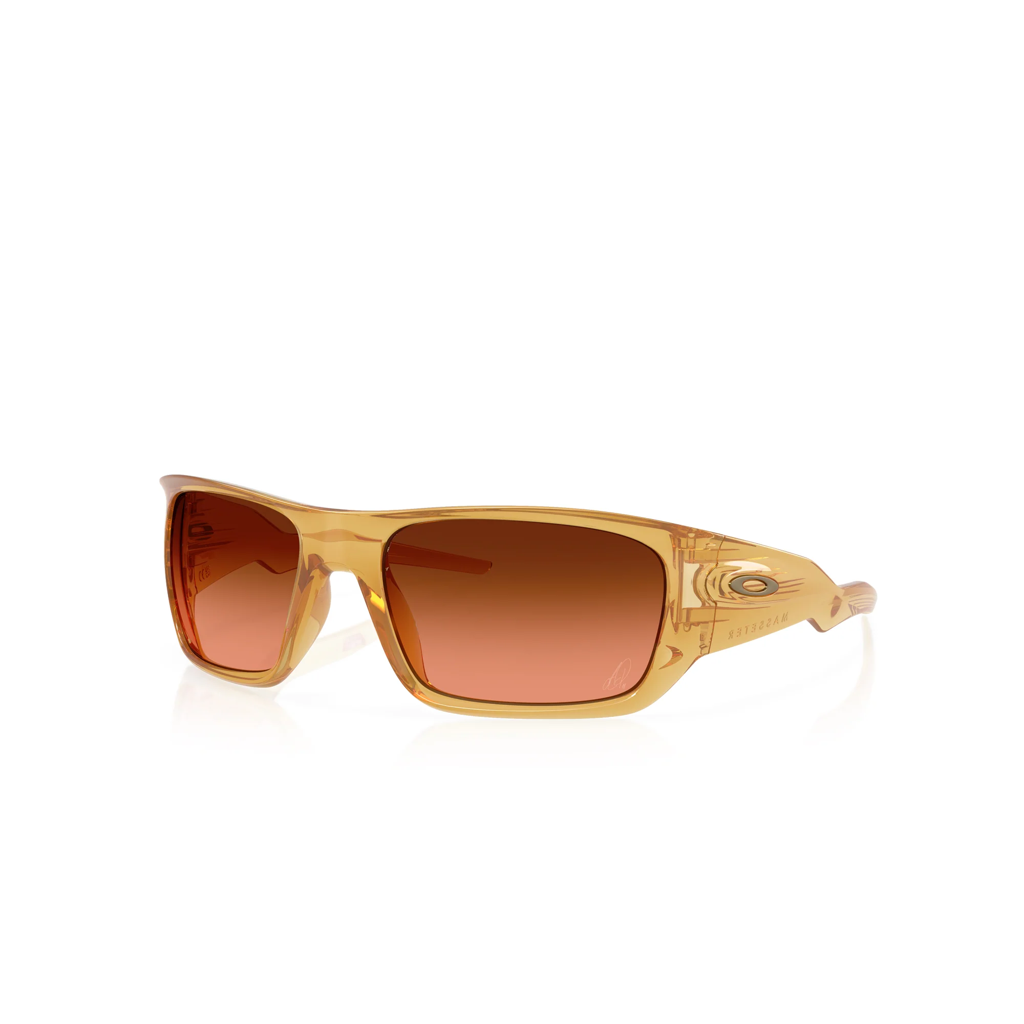 Oakley Alexia Putellas Masseter Trans Light Curry W/ Prizm Brown Gradient Sunglasses - Image 2