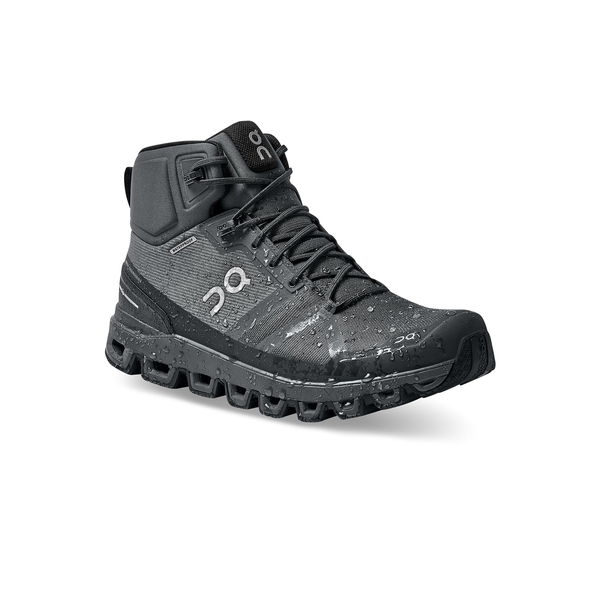 On Mens Cloudrock Waterproof Shoes 'Rock/Eclipse' - Image 3