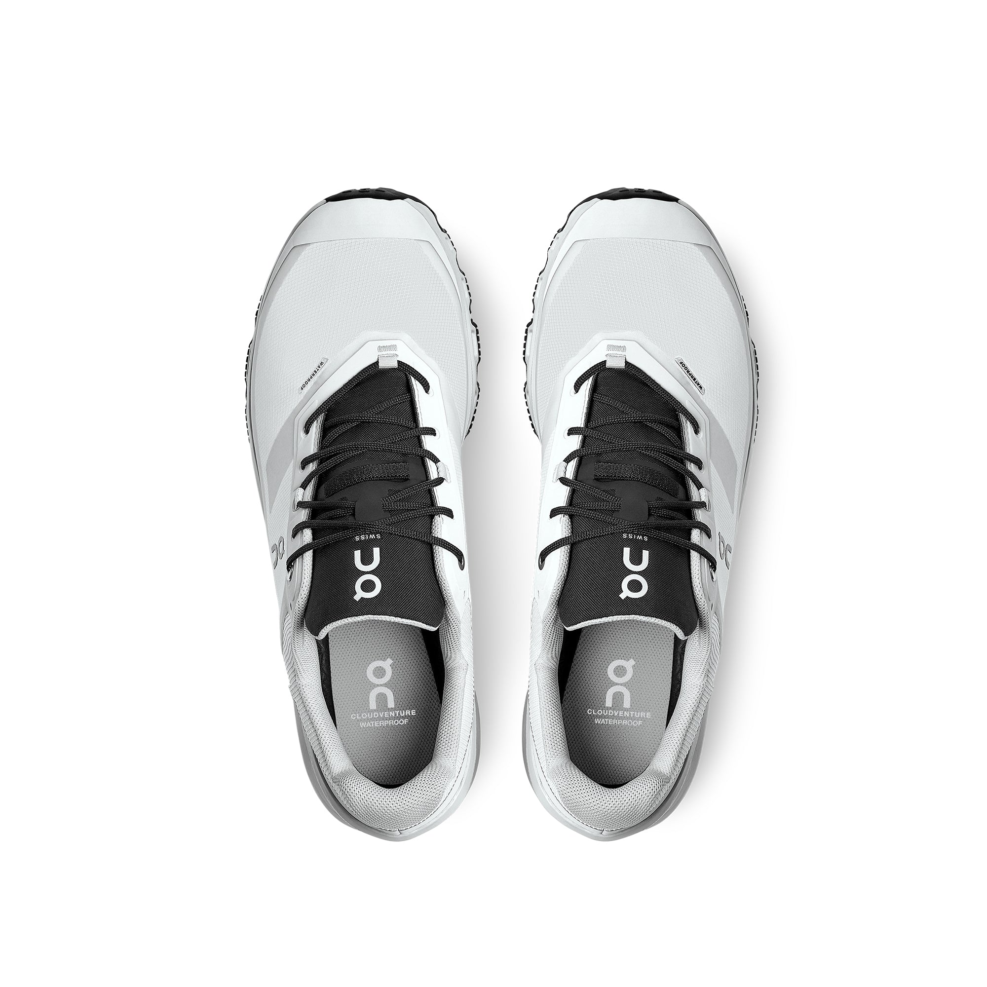 On Mens Cloudventure Waterproof Shoes 'Glacier/Black' - Image 2