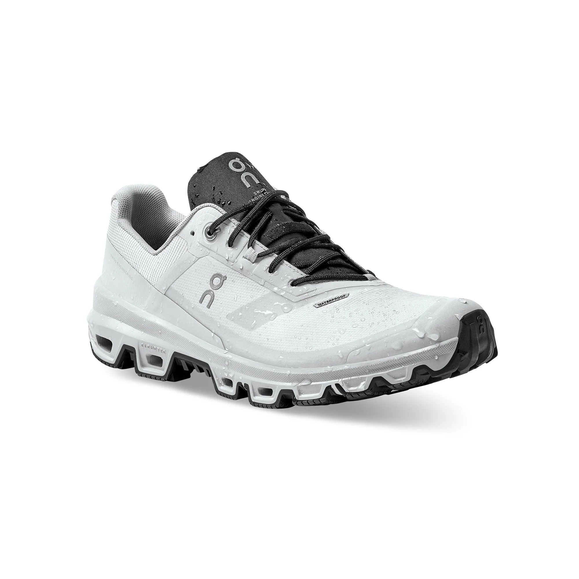 On Mens Cloudventure Waterproof Shoes 'Glacier/Black' - Image 3