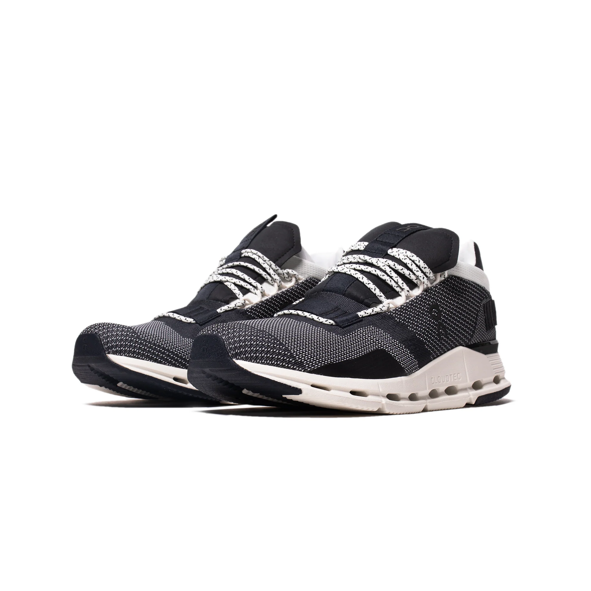 On! Women's Cloudnova in Black & White - Image 2