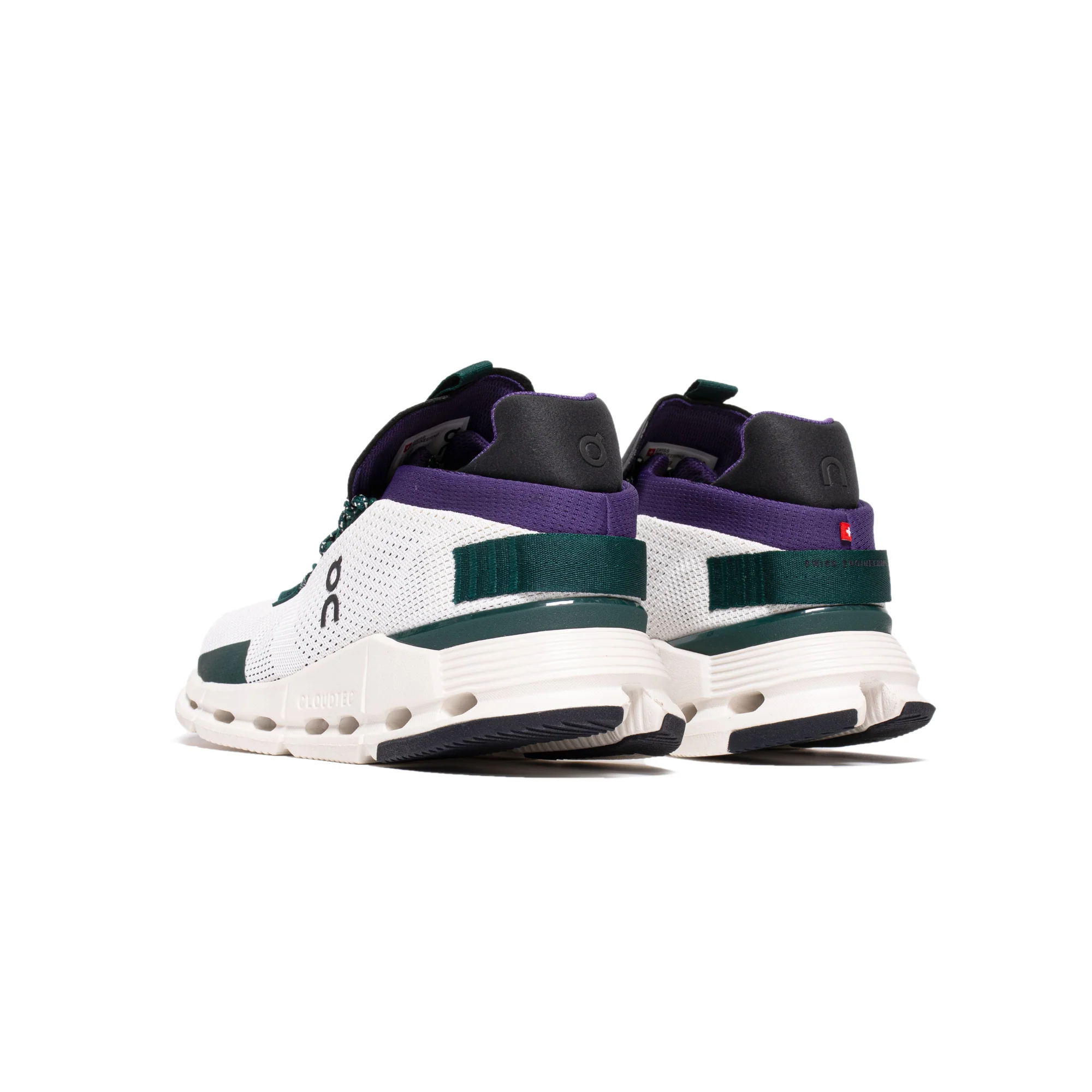 On! Womens Cloudnova Shoes 'White/Violet' - Image 3