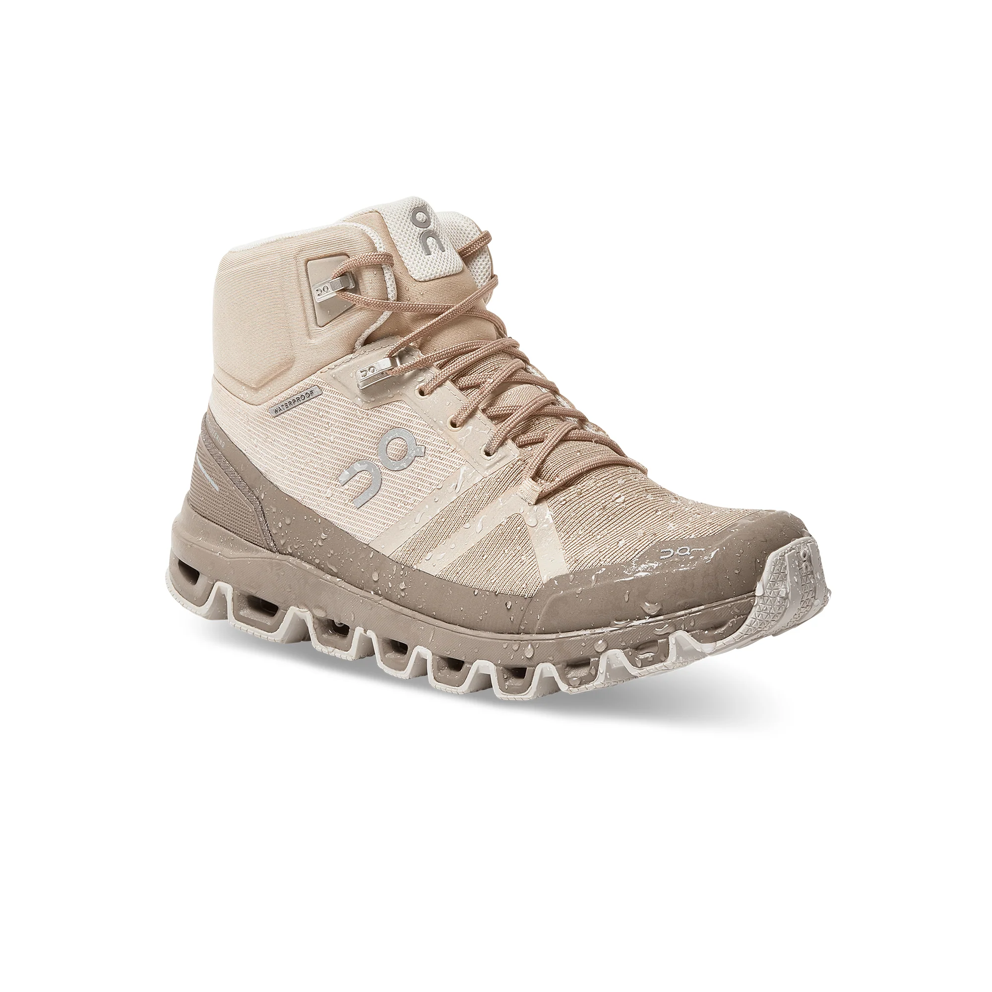 On Womens Cloudrock Waterproof Shoes 'Desert/Clay - Image 3