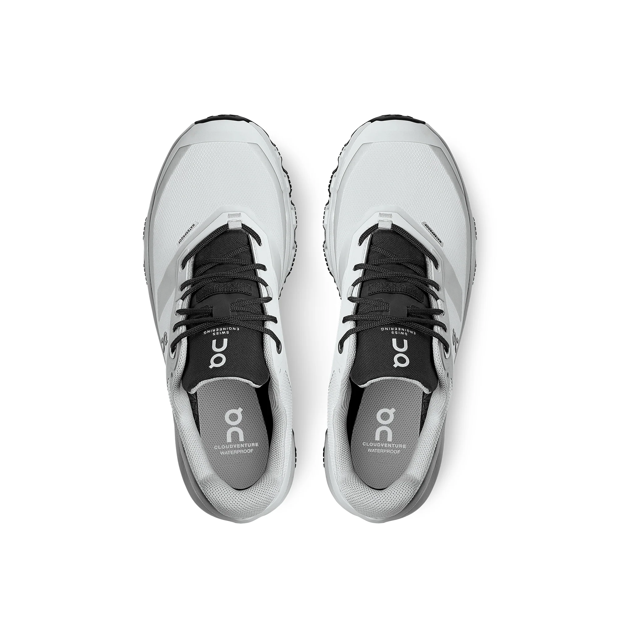 On Womens Cloudventure Waterproof Shoes 'Glacier/Black' - Image 2