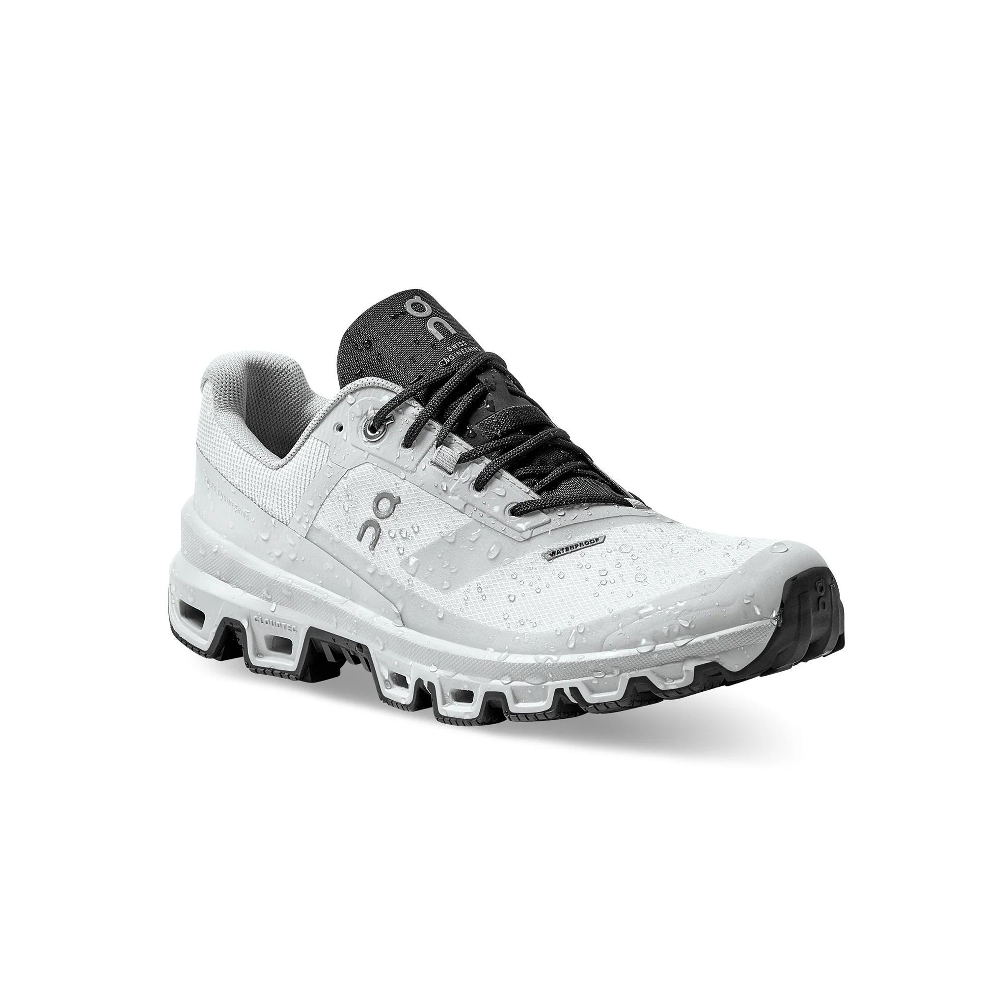 On Womens Cloudventure Waterproof Shoes 'Glacier/Black' - Image 3