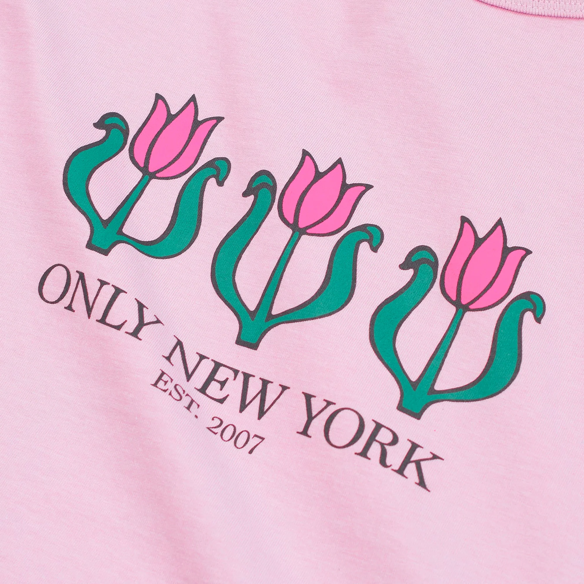 Only NY Deco Tulip Crop SS Tee - Image 2
