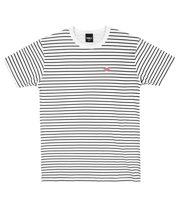 Only NY: Diamond Sportsman Stripe Tee (White)