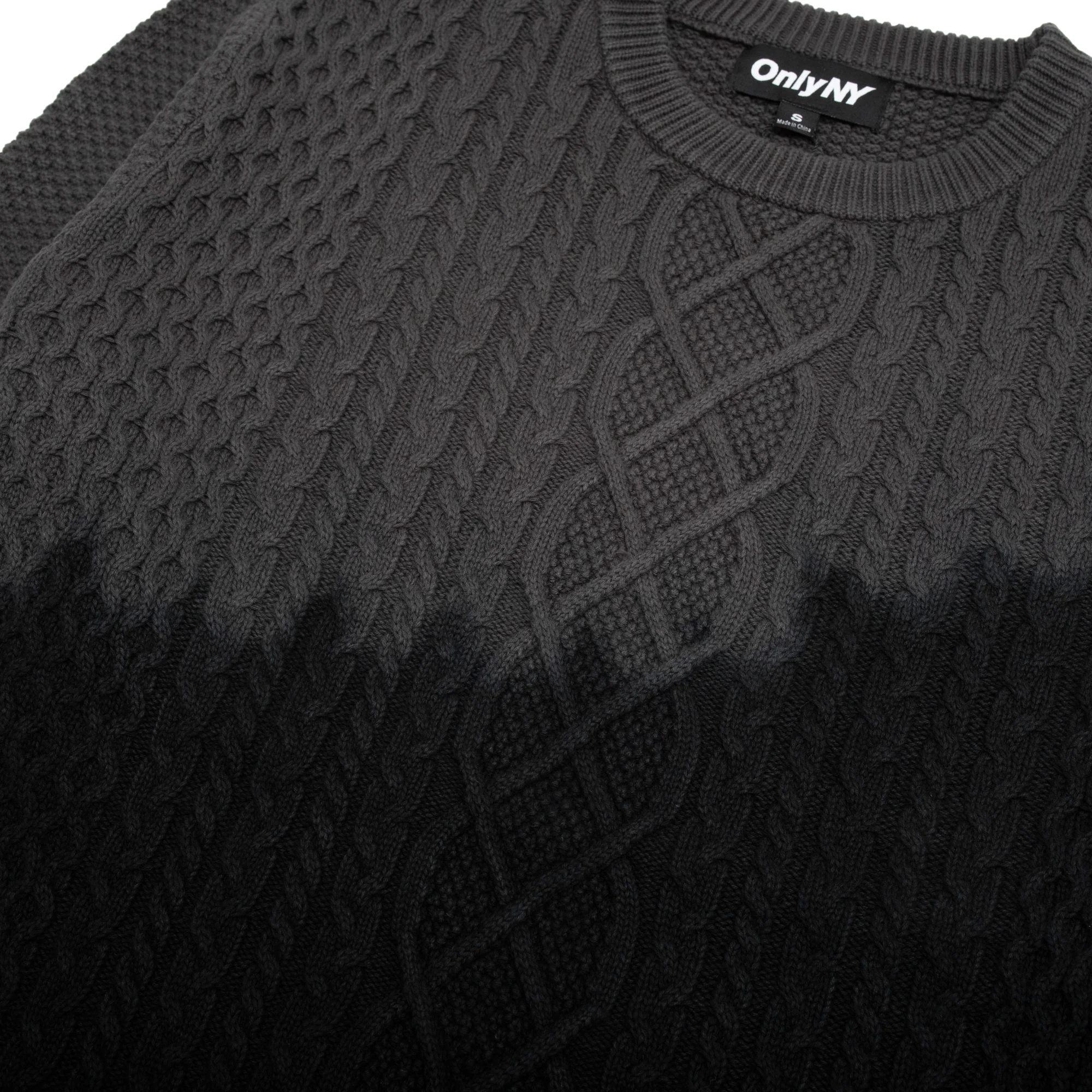 Only NY Mens Fisherman Dip Dye Sweater - Image 3