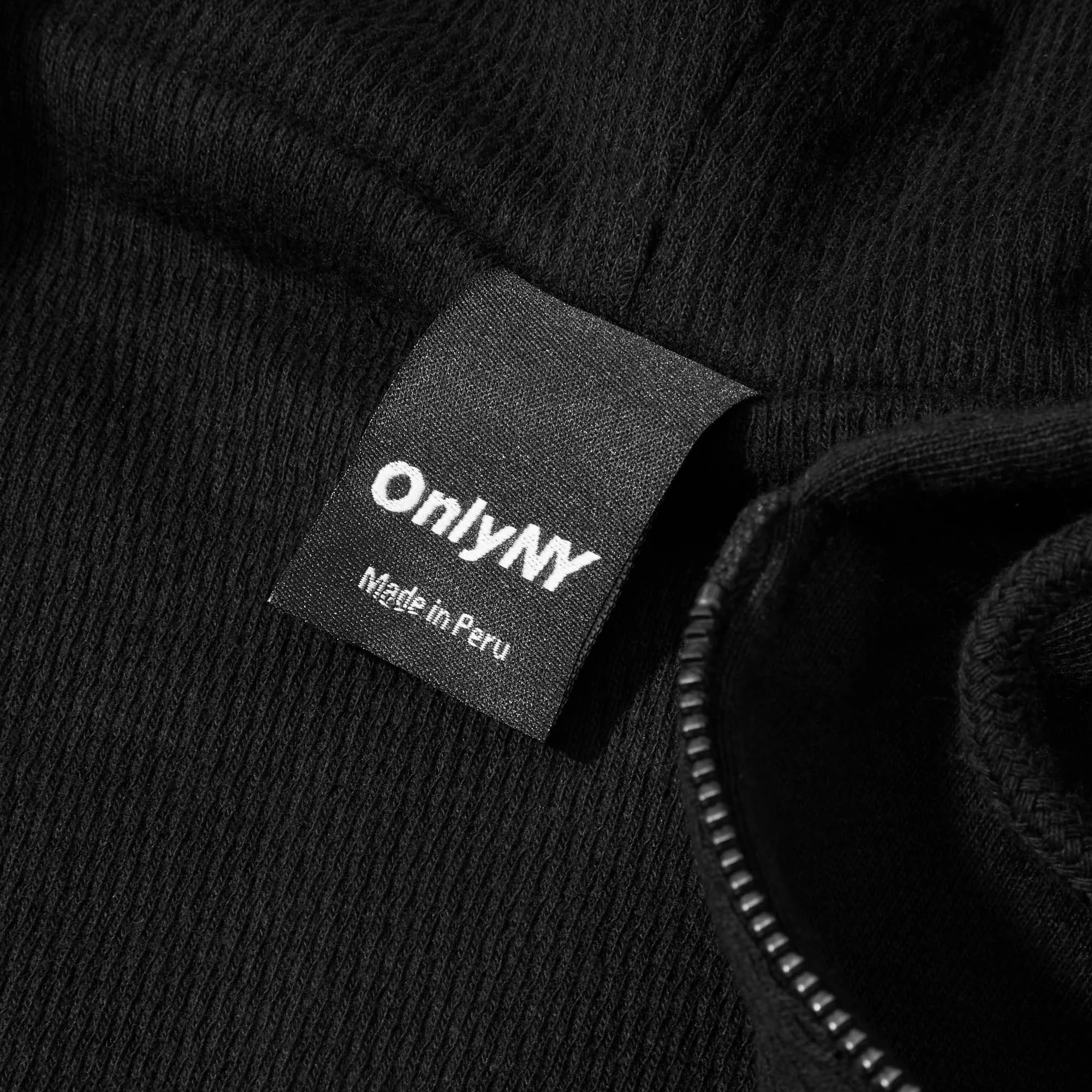 Only NY Mens Heavyweight Thermal Waffle Lined Zip Hoodie - Image 2