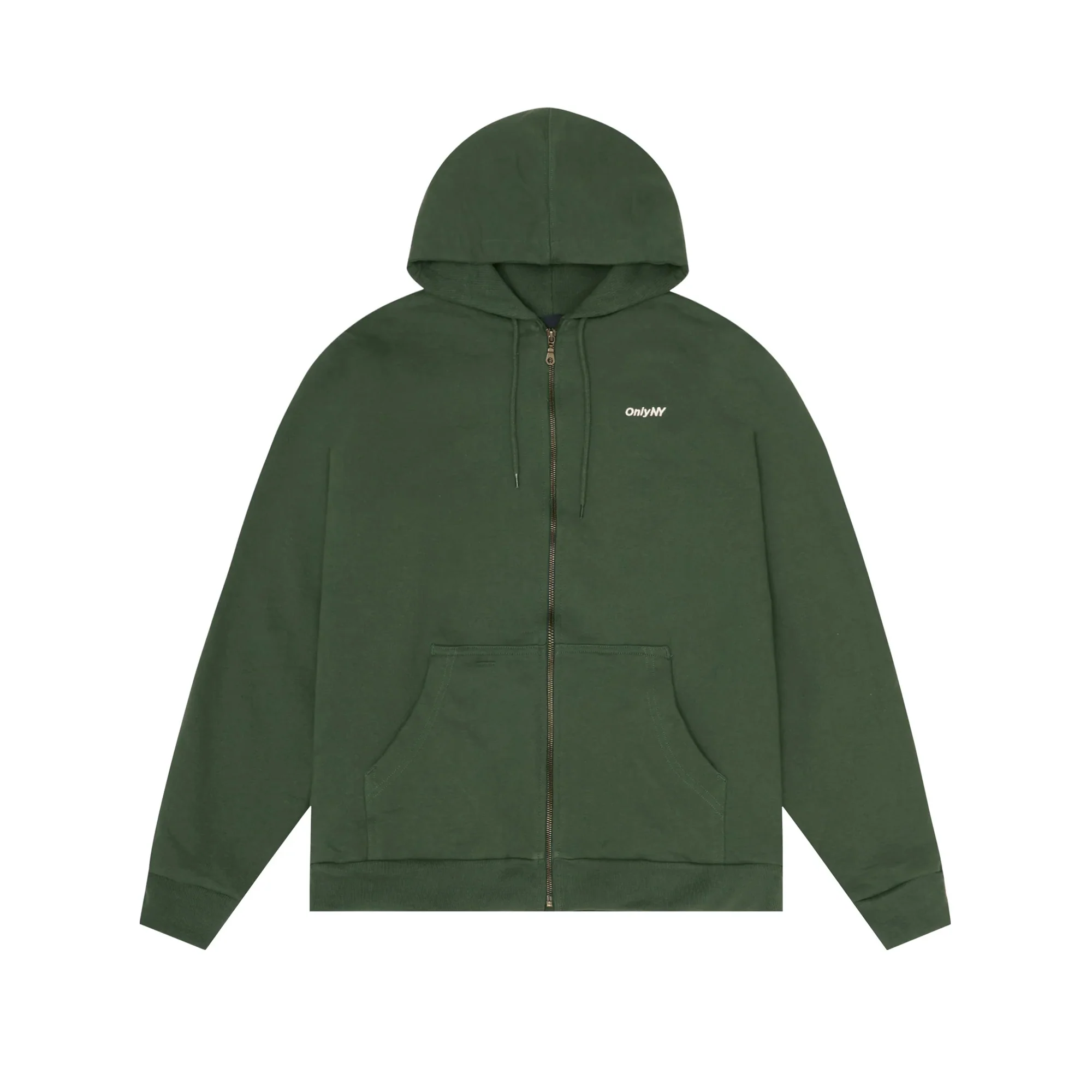 Only NY Mens Heavyweight Thermal Waffle Lined Zip Hoodie