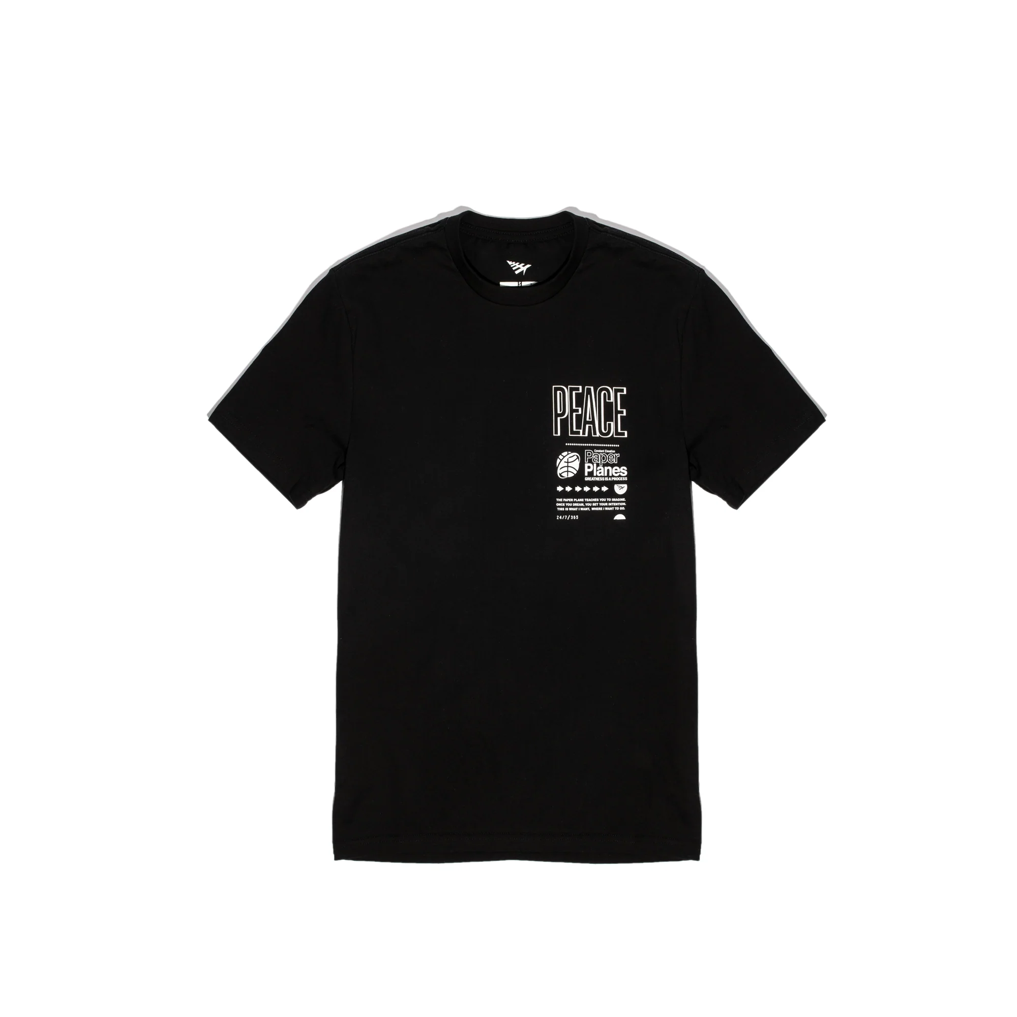 Paper Planes Mens Peace Tee 'Black'