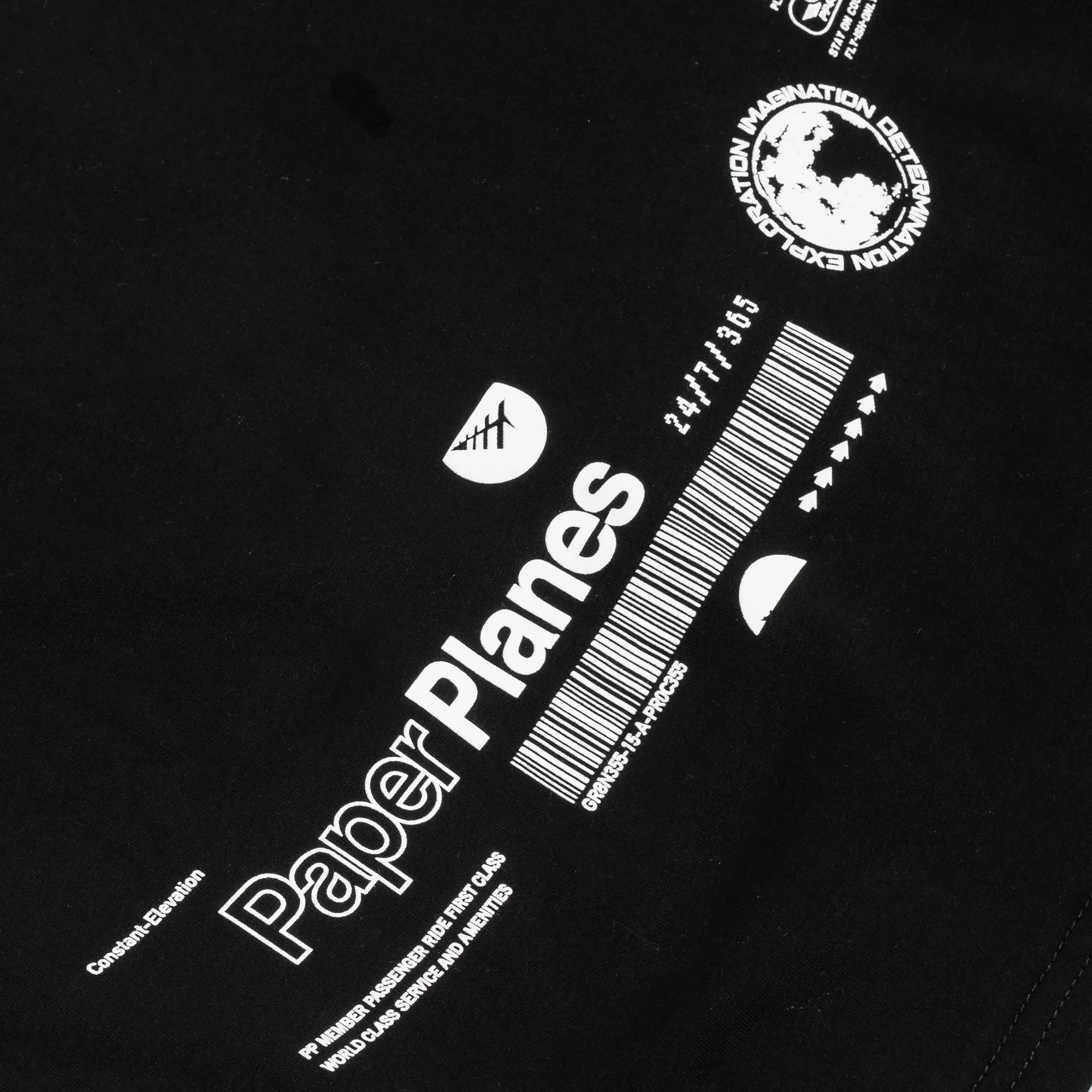 Paper Planes Mens Peace Tee 'Black' - Image 4