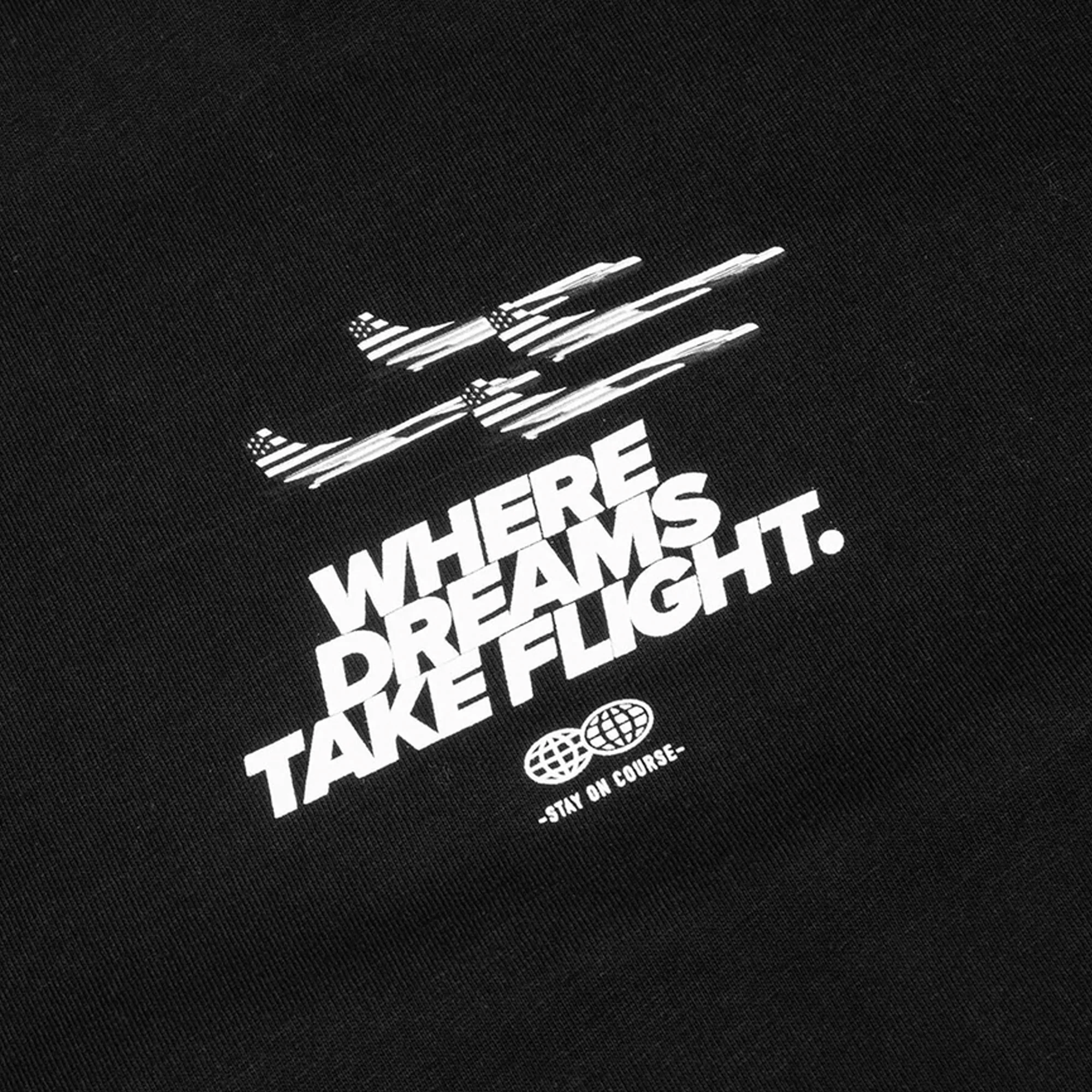 Paper Plane Men Dream Valley Oversized Tee 'Black' - Image 3