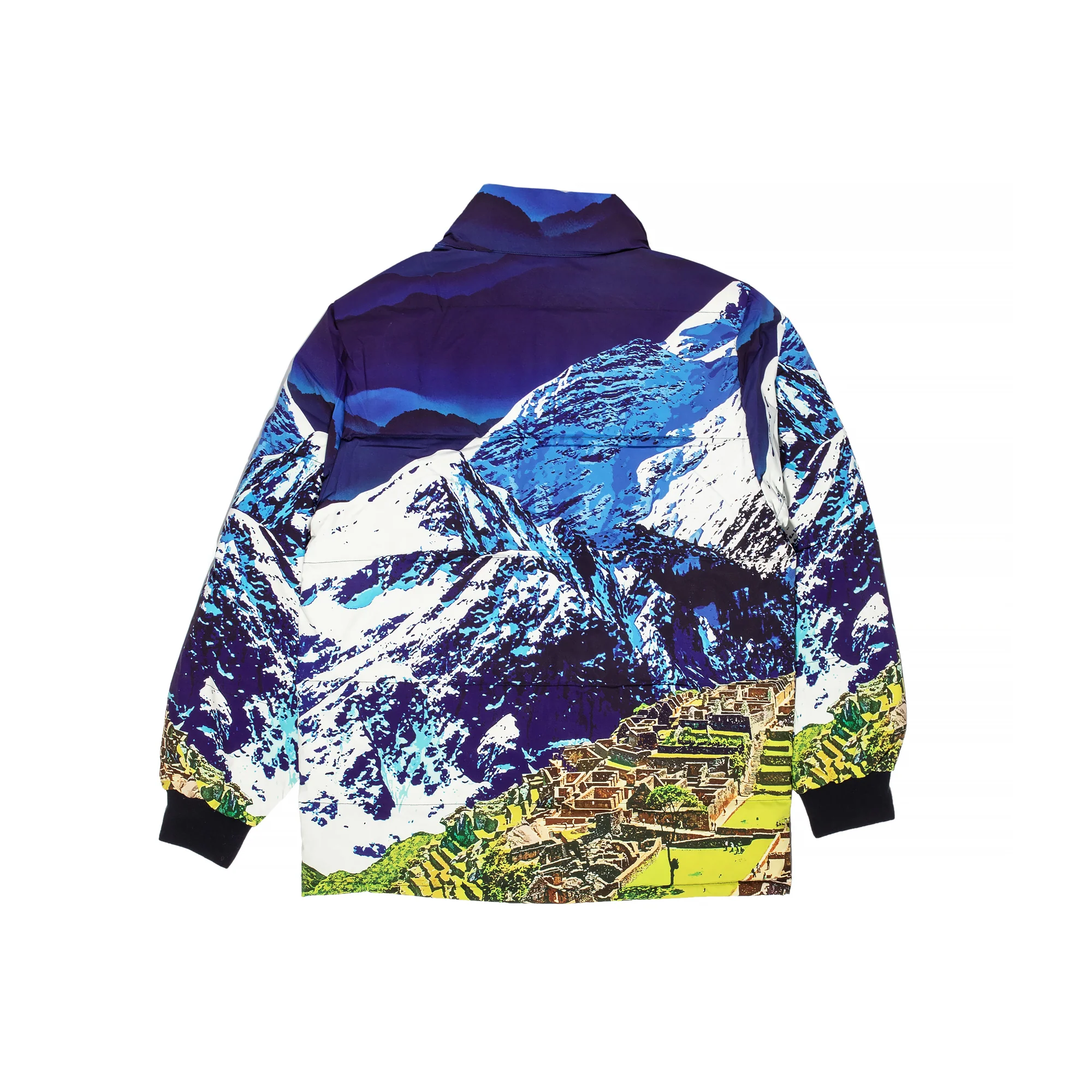 Paper Plane Mens Elevation Puffer Jacket 'Sapphire Skies' - Image 2