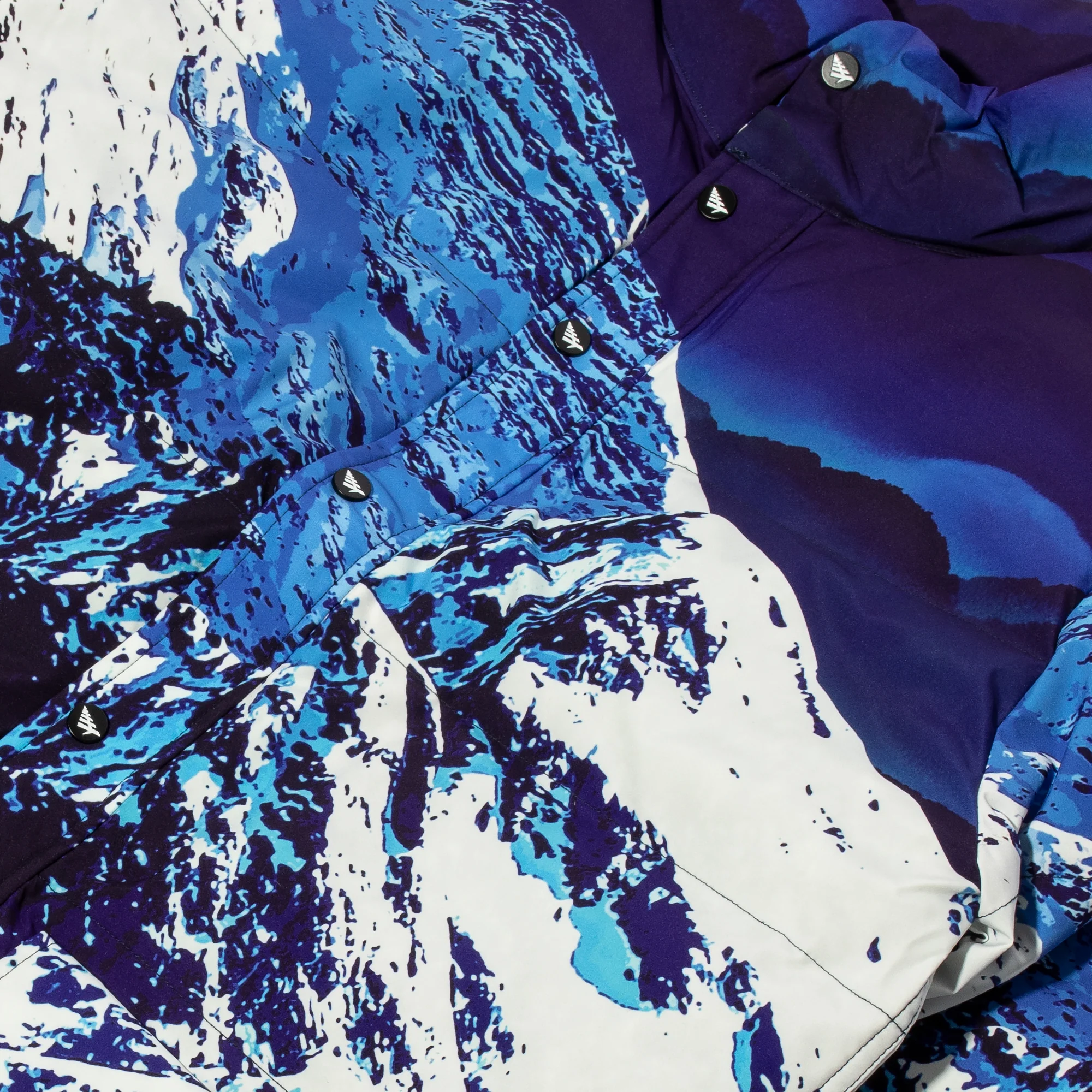 Paper Plane Mens Elevation Puffer Jacket 'Sapphire Skies' - Image 3