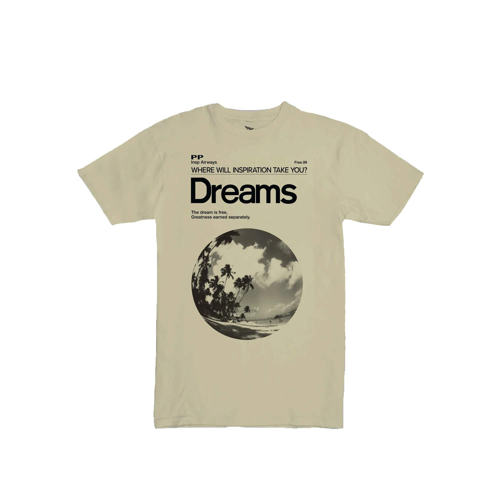 Paper Planes Mens International Dreams Tee 'Foam'