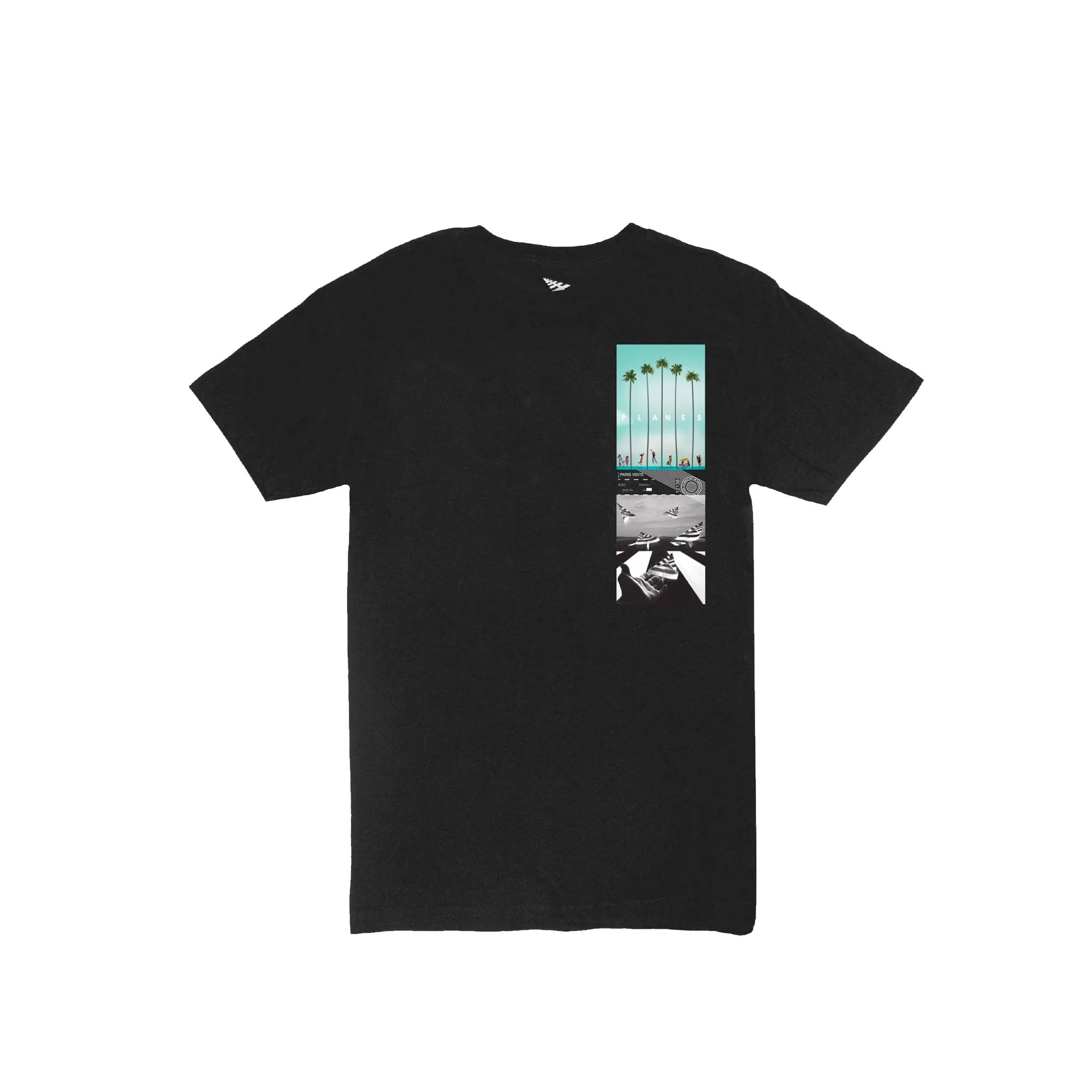 Paper Planes Mens Palm Beach Tee 'Black'