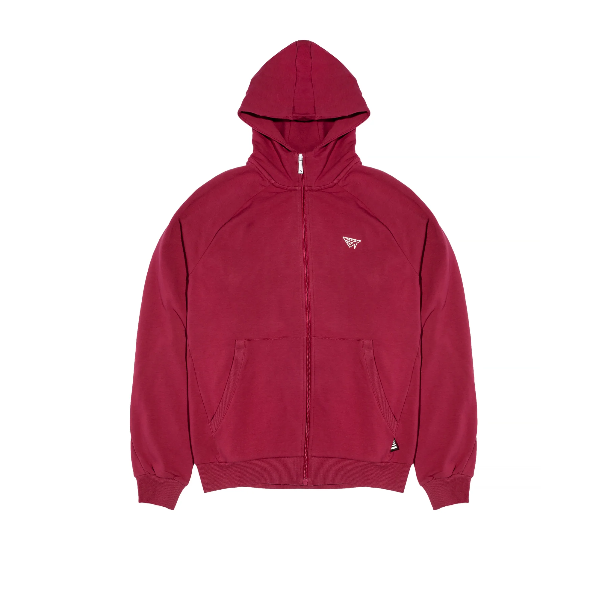 Paper Planes Mens Volume 2 Fleece Zip Hoodie 'Carmine'