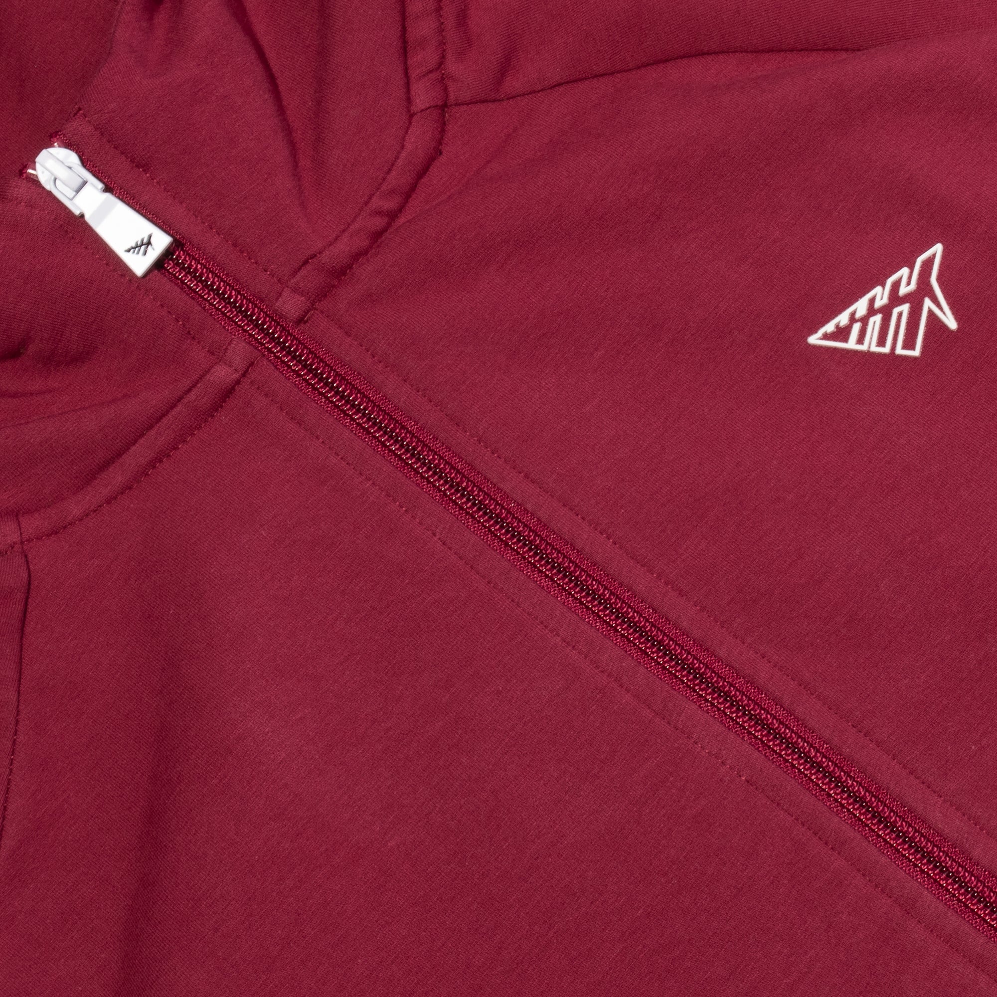 Paper Planes Mens Volume 2 Fleece Zip Hoodie 'Carmine' - Image 3