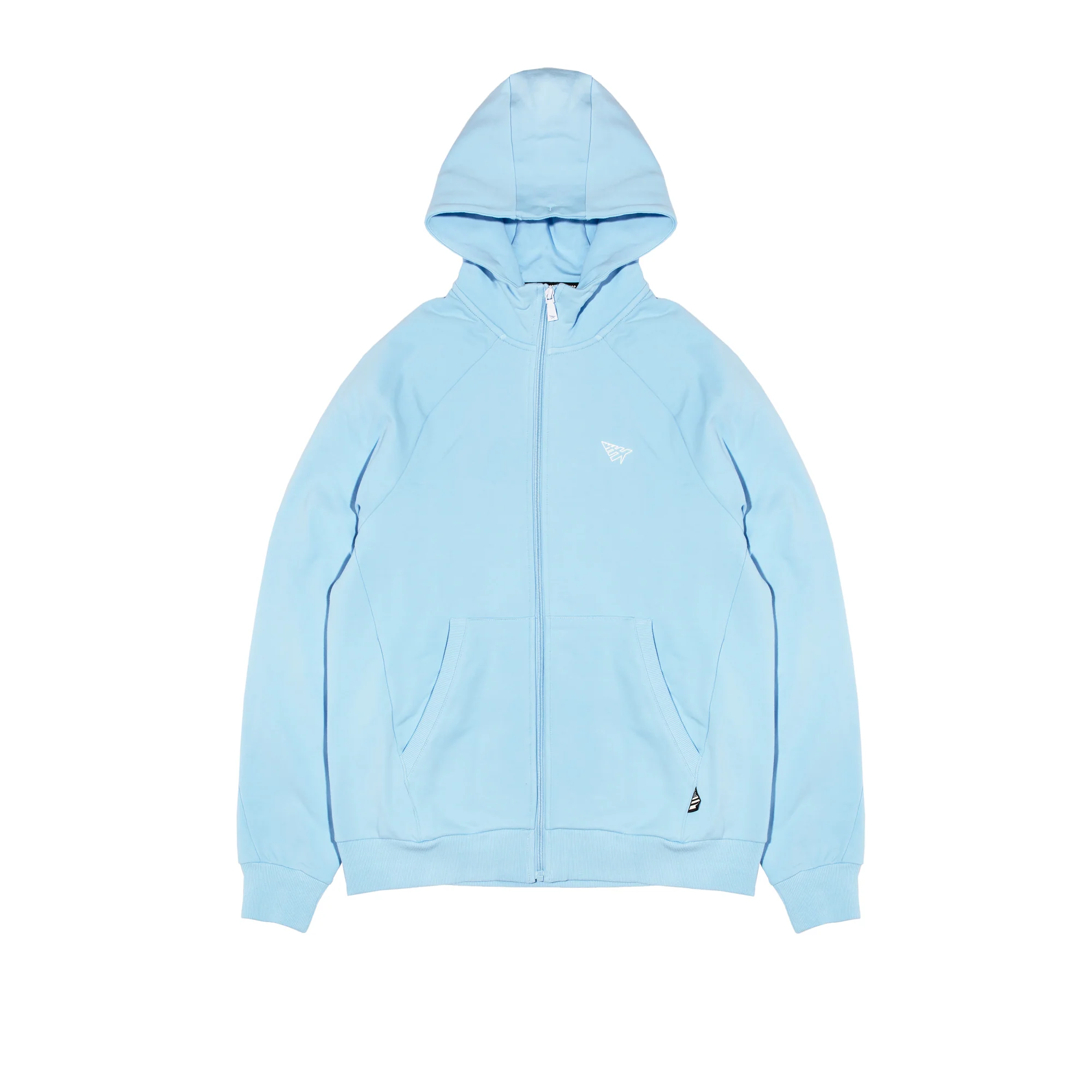 Paper Planes Mens Volume 2 Fleece Zip Hoodie 'Ice Blue'