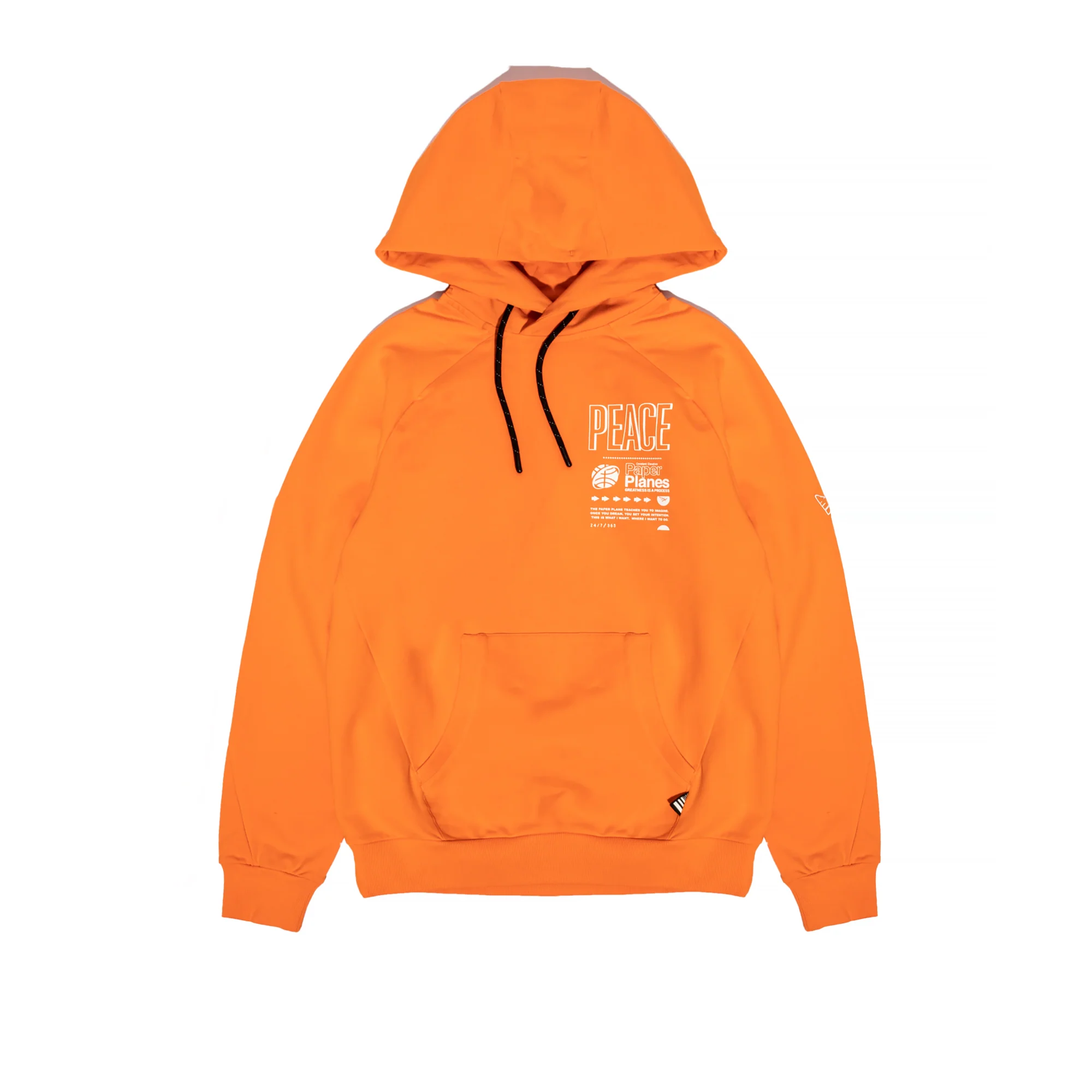 Paper Planes Mens World Peace Hoodie 'Orange Tiger''
