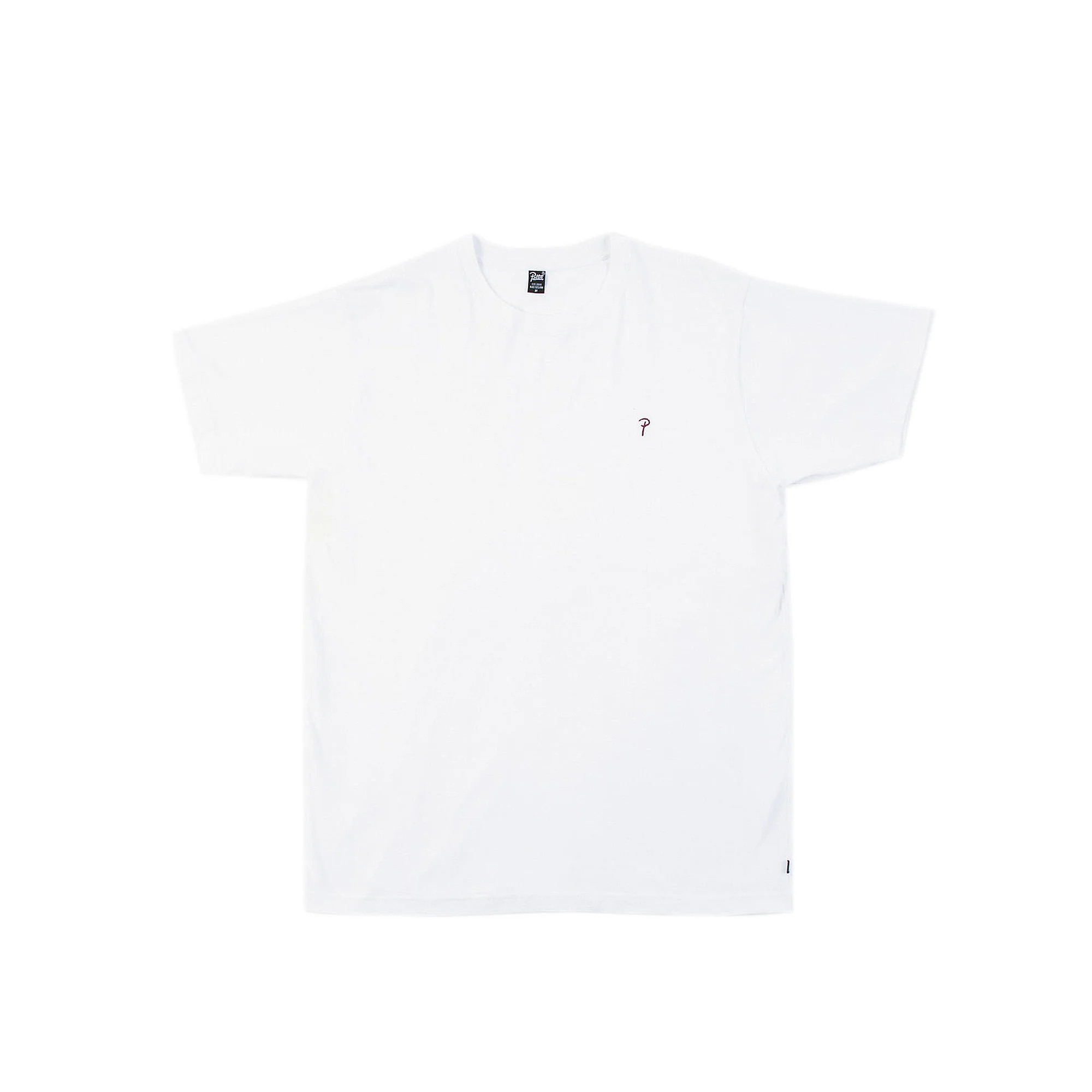 Patta Mens Basic Script P T-Shirt 'White'