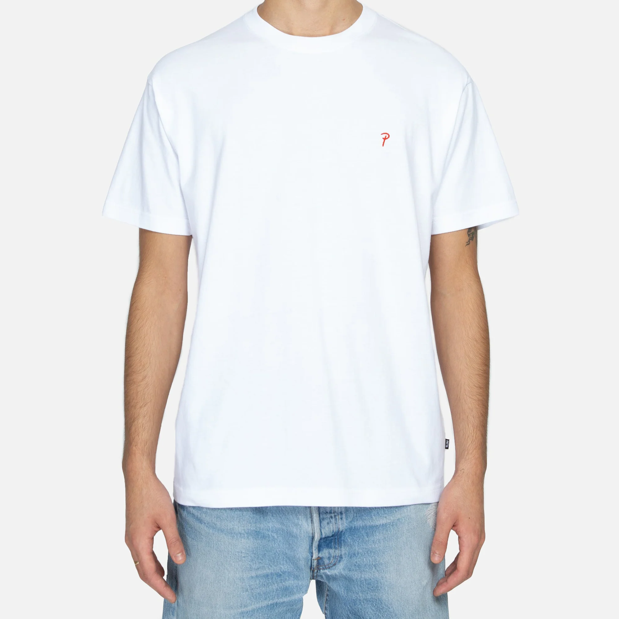 Patta Mens Basic Script P T-Shirt 'White' - Image 3