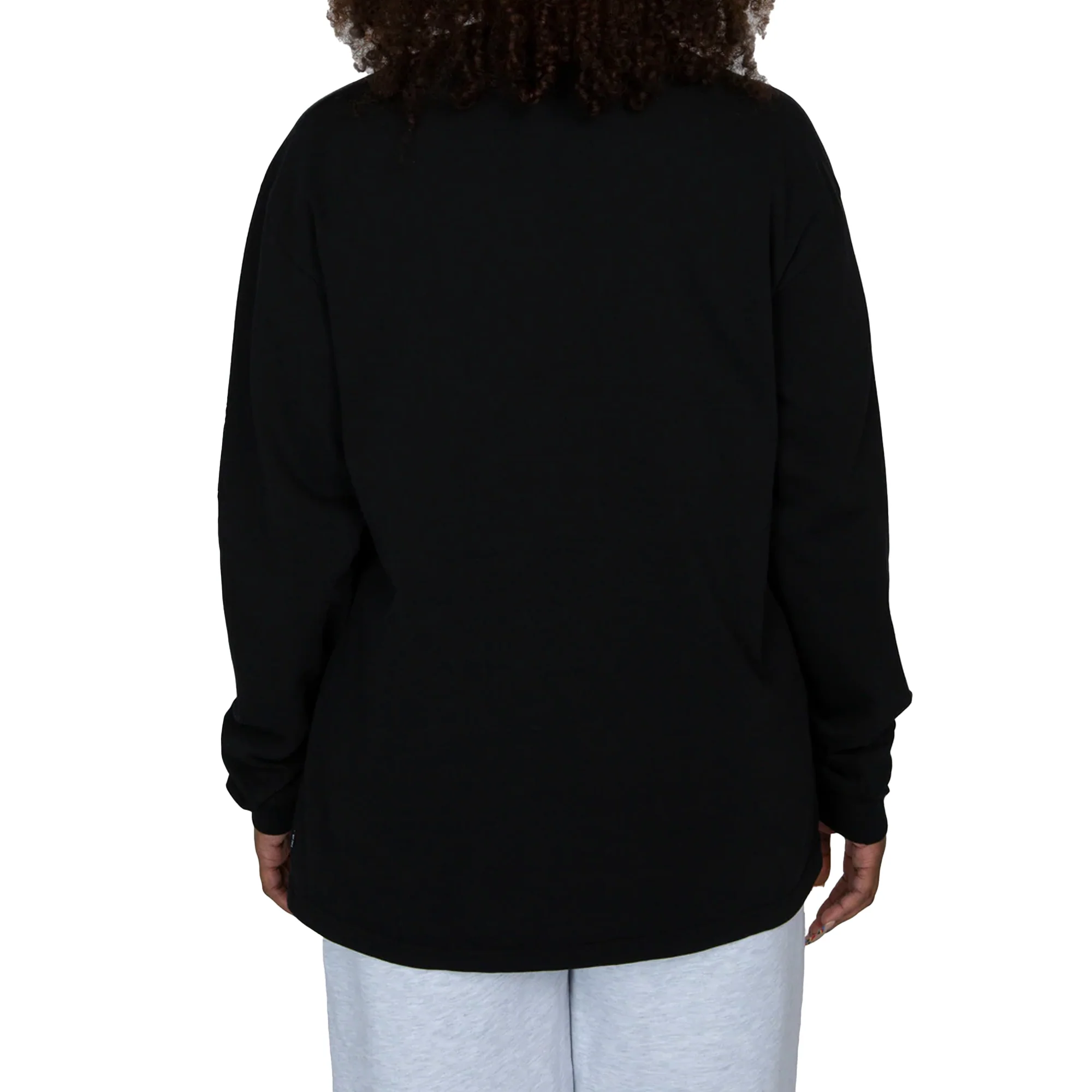 Patta Mens Basic Washed Pocket Longsleeve T-Shirt 'Black' - Image 4